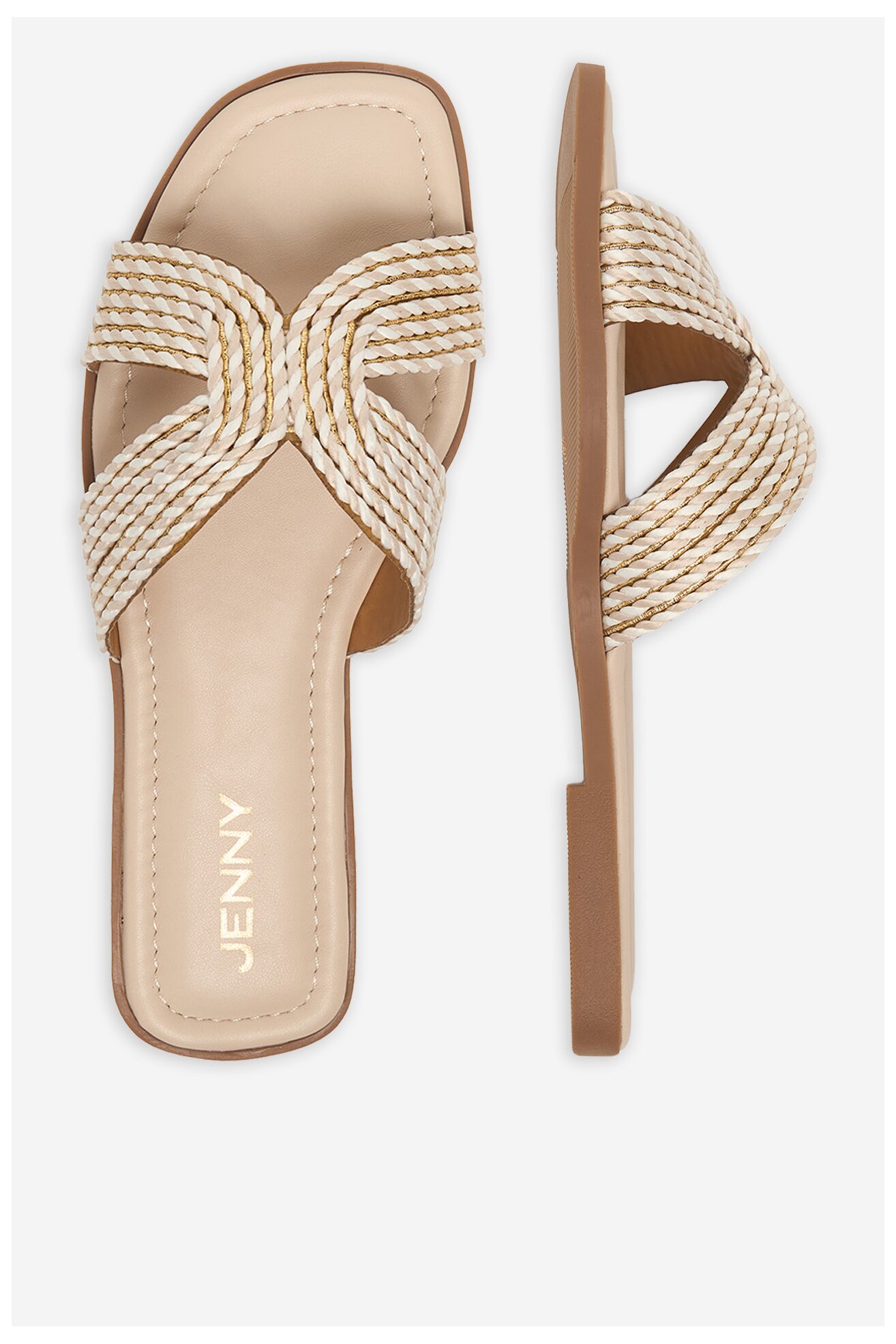 Klapki Jenny CEO-R26SS09215 Beżowy