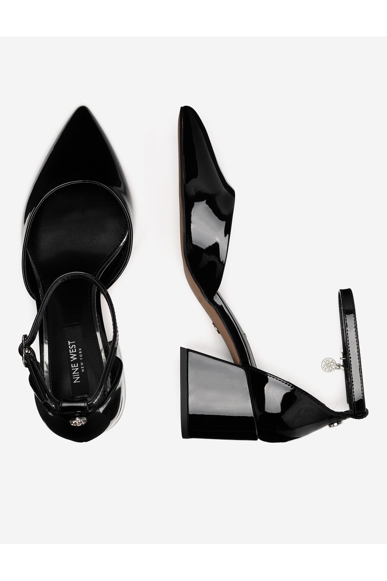 Елегантни обувки NINE WEST WFA3358-1 ЧЕРЕН