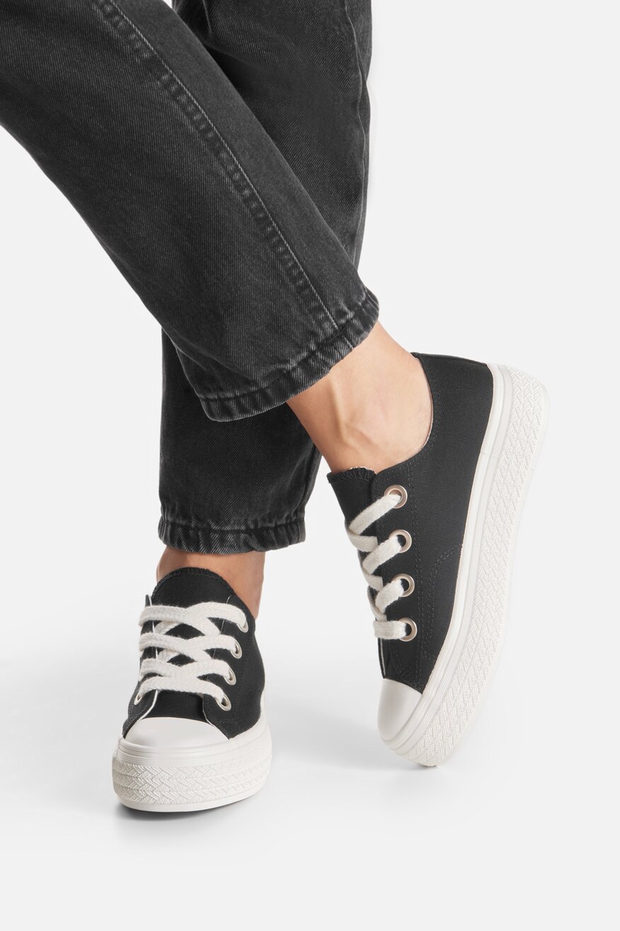 
                Pantofi pânză Jenny Fairy NEGRU - 5905588851639