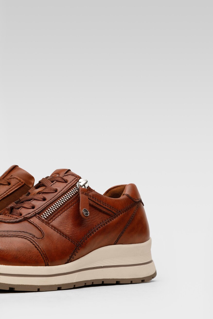 
                Tamaris - Skórzane półbuty brązowe - 5903698968339