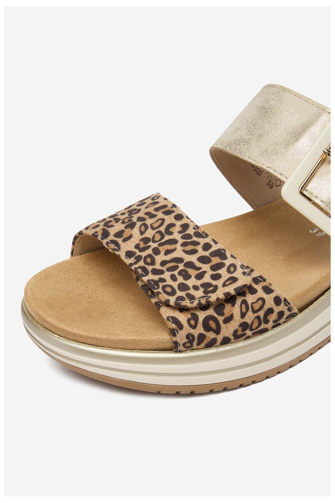 Klapki Remonte CEO-D1J61-91 Złoty