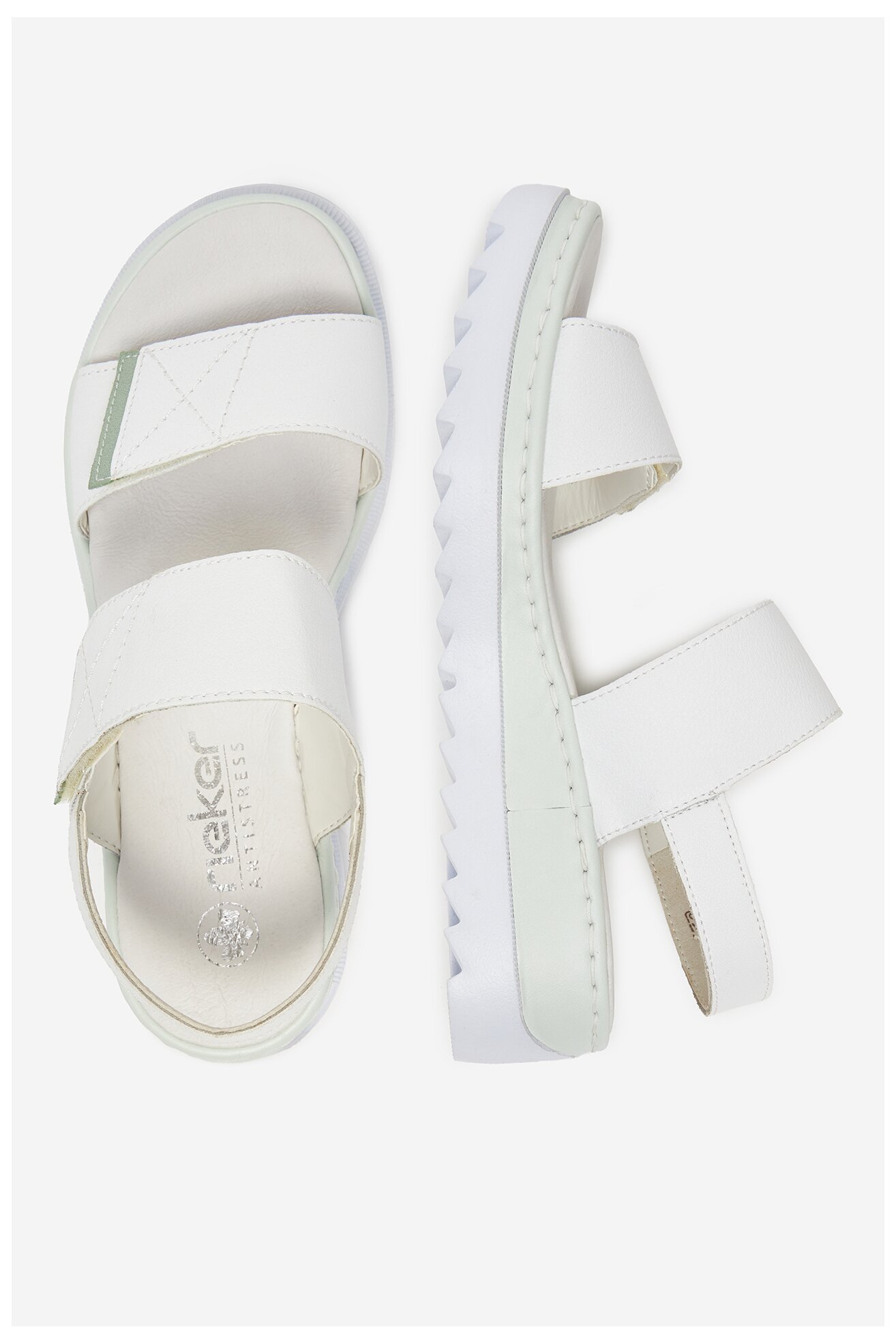 Szandál Rieker V4475-80 FEHÉR