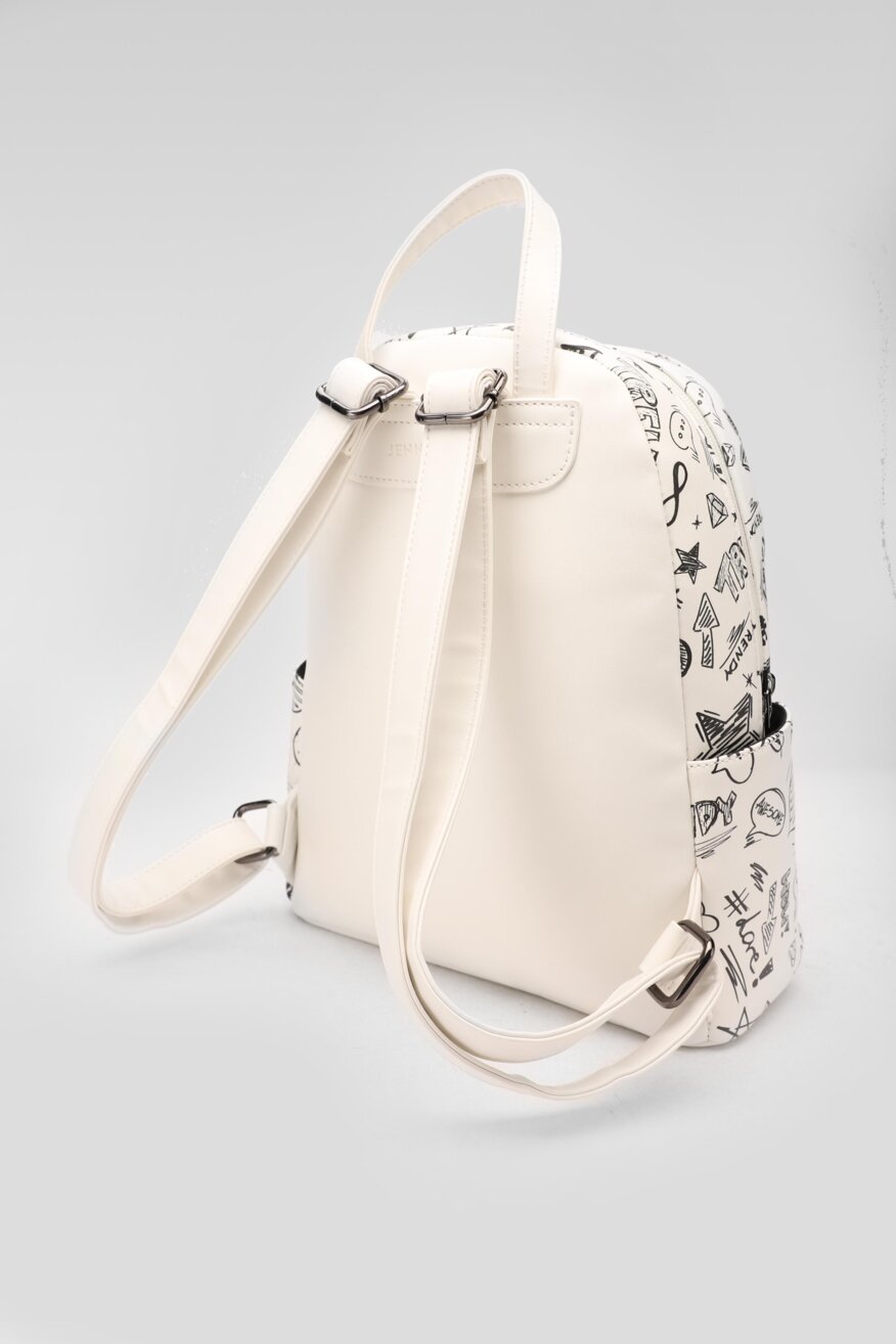 
                Jenny Fairy - Plecak z printem biały - 5903698688497