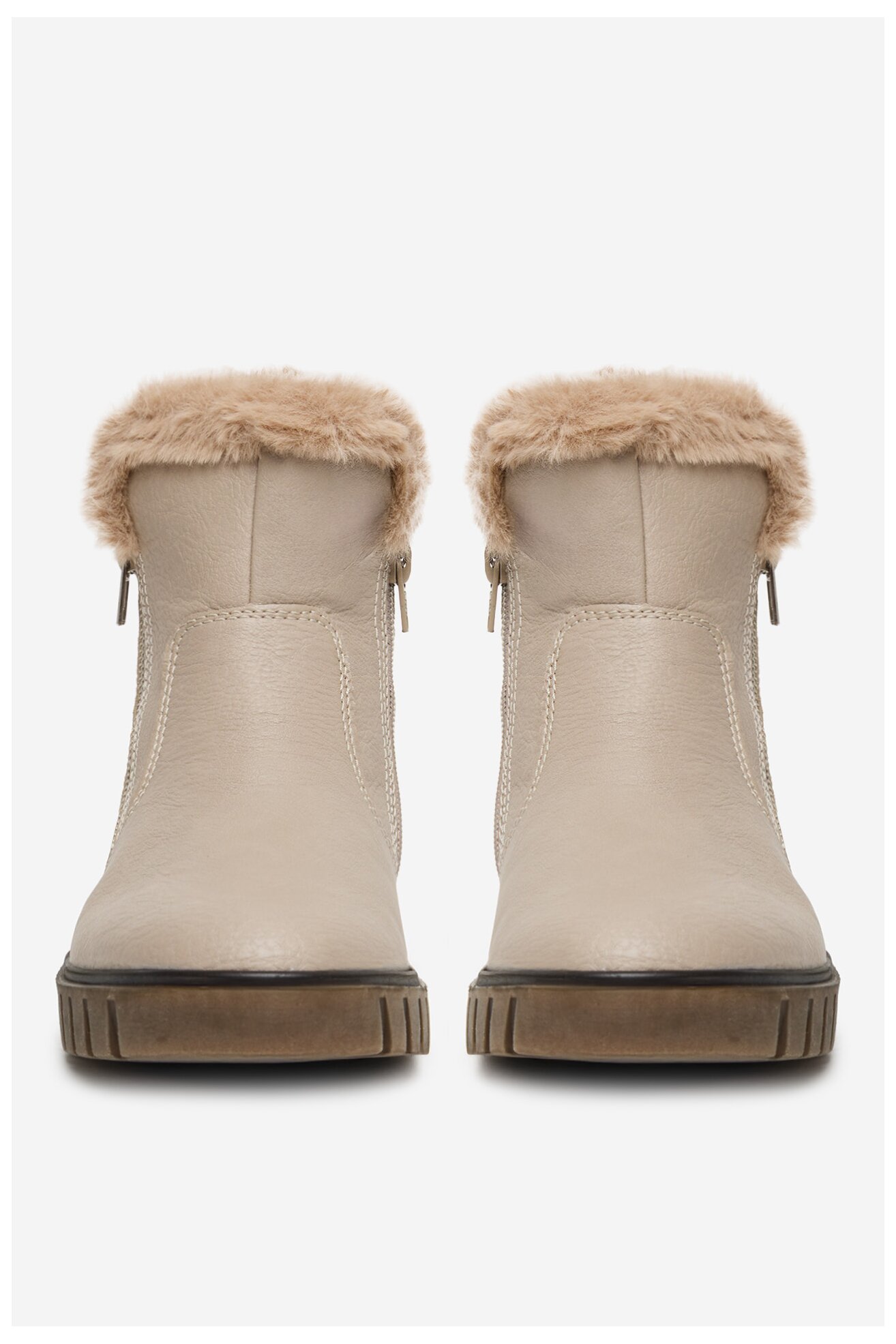 Kratke čizme Rieker Y3481-60 Beżowy