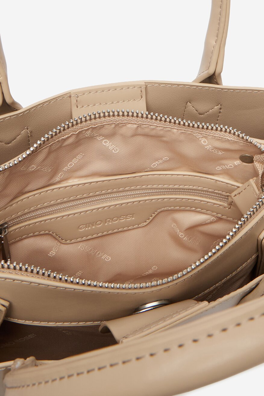 Дамска чанта Gino Rossi БЕЖОВ - 5906751623374