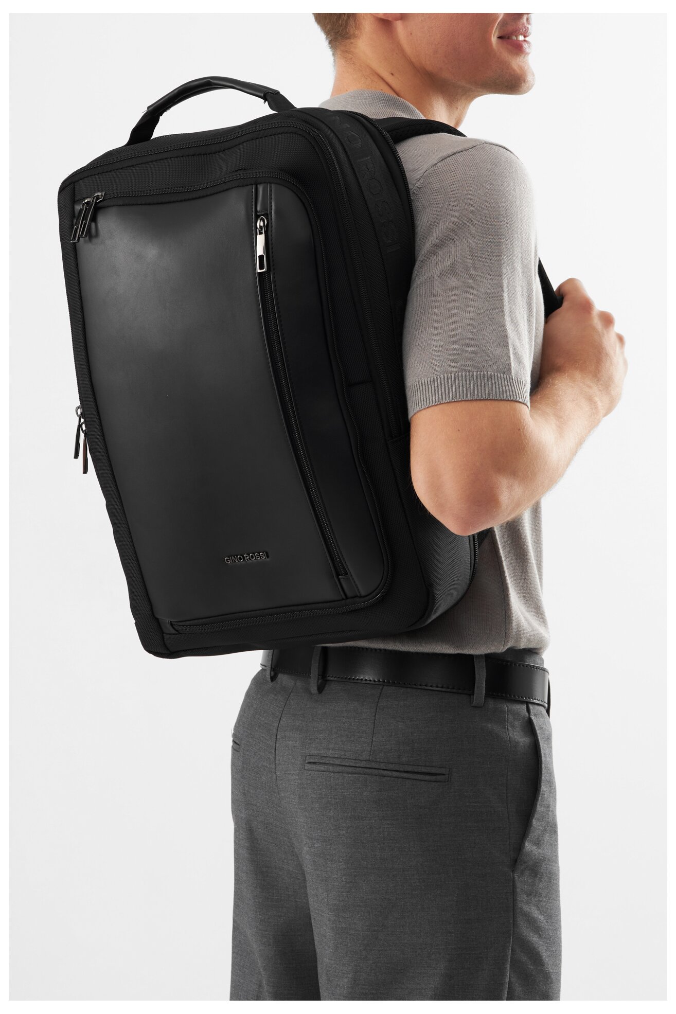 Plecak Gino Rossi GIN-E-020-05 Czarny