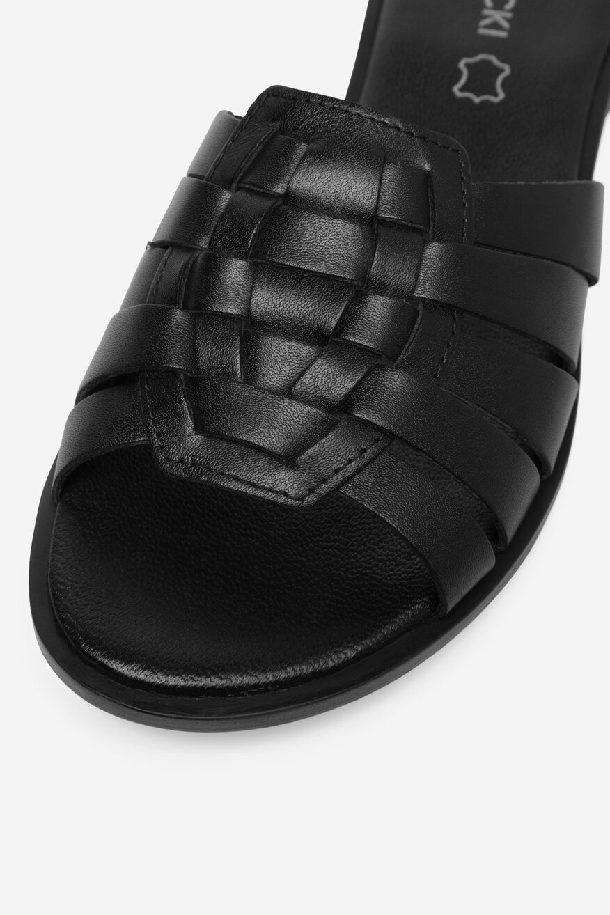 Lasocki - Klapki skórzane - 5905588572695