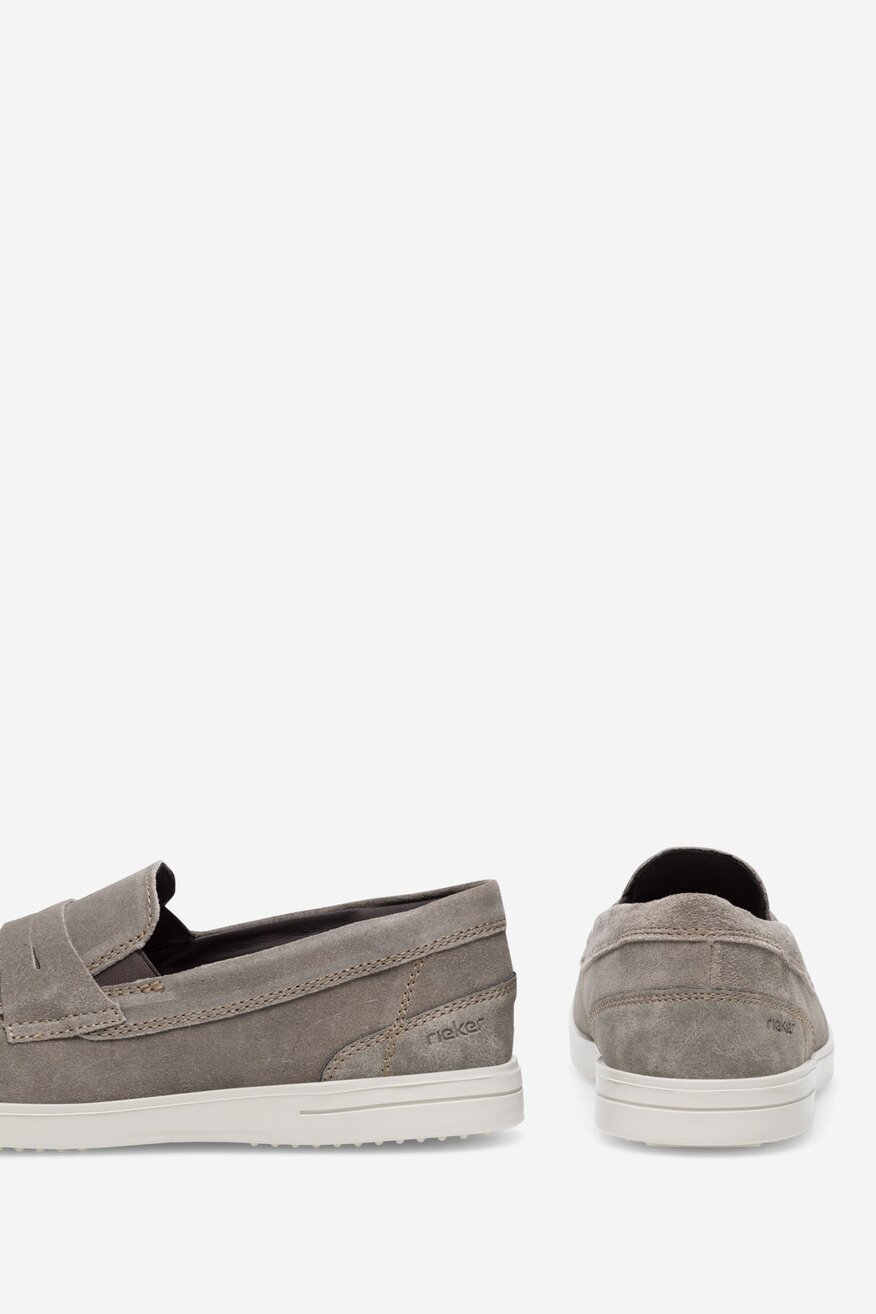 
                Rieker - Loafersy zamszowe - 2230056266336