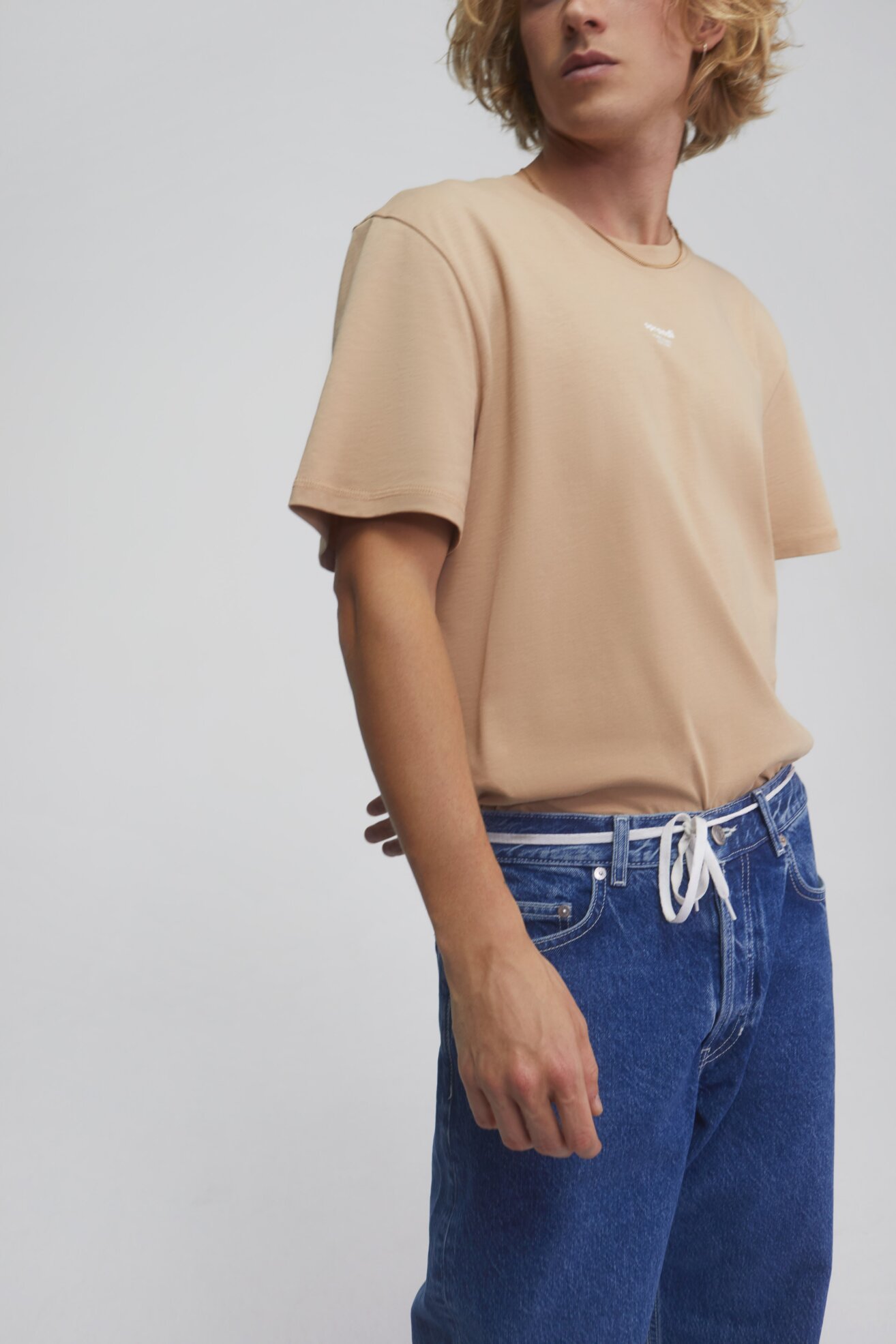 T-shirt Sprandi SS21-TSM006 Beżowy