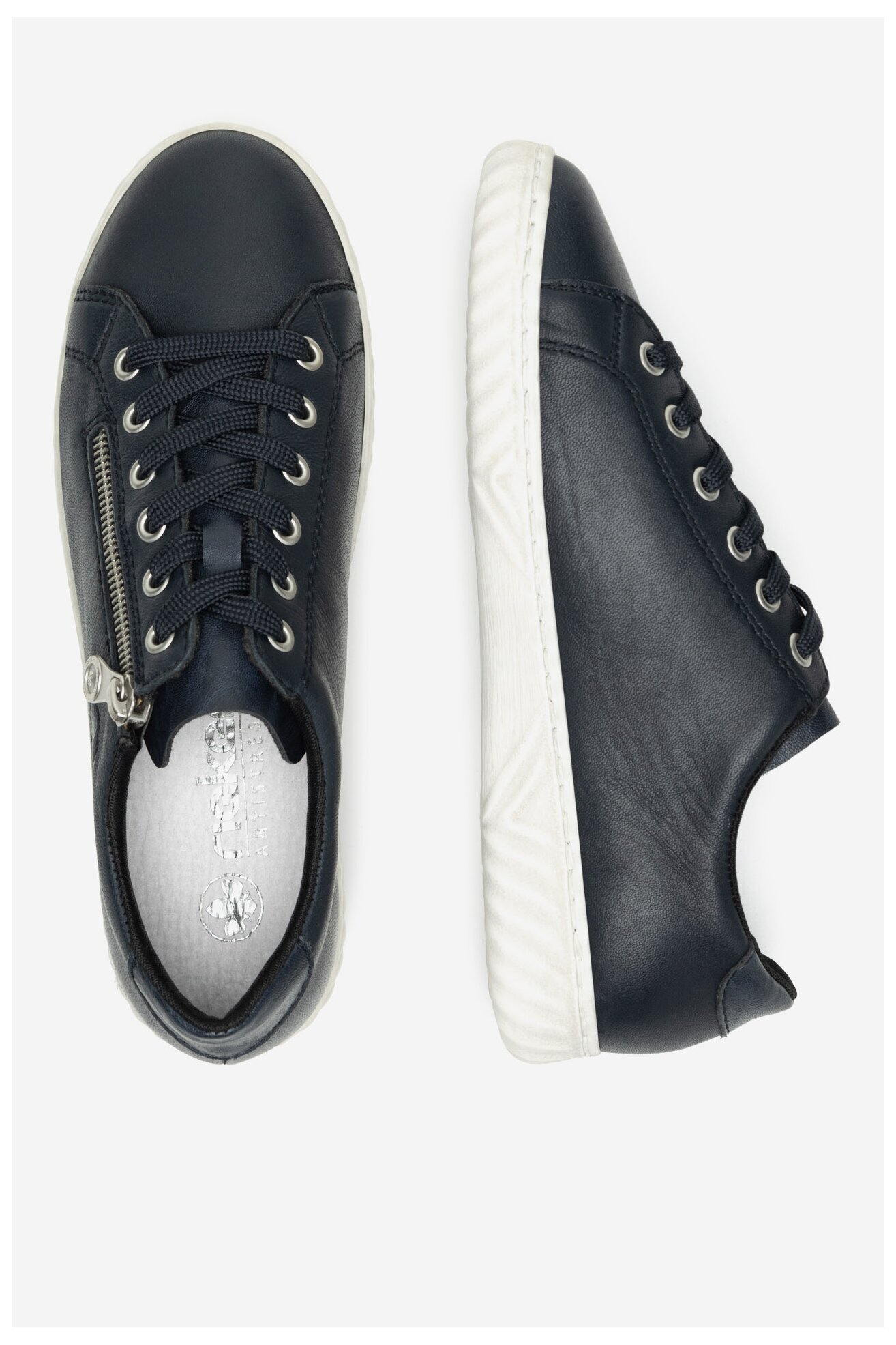 Sneakers Rieker N0900-14 Granatowy ciemny