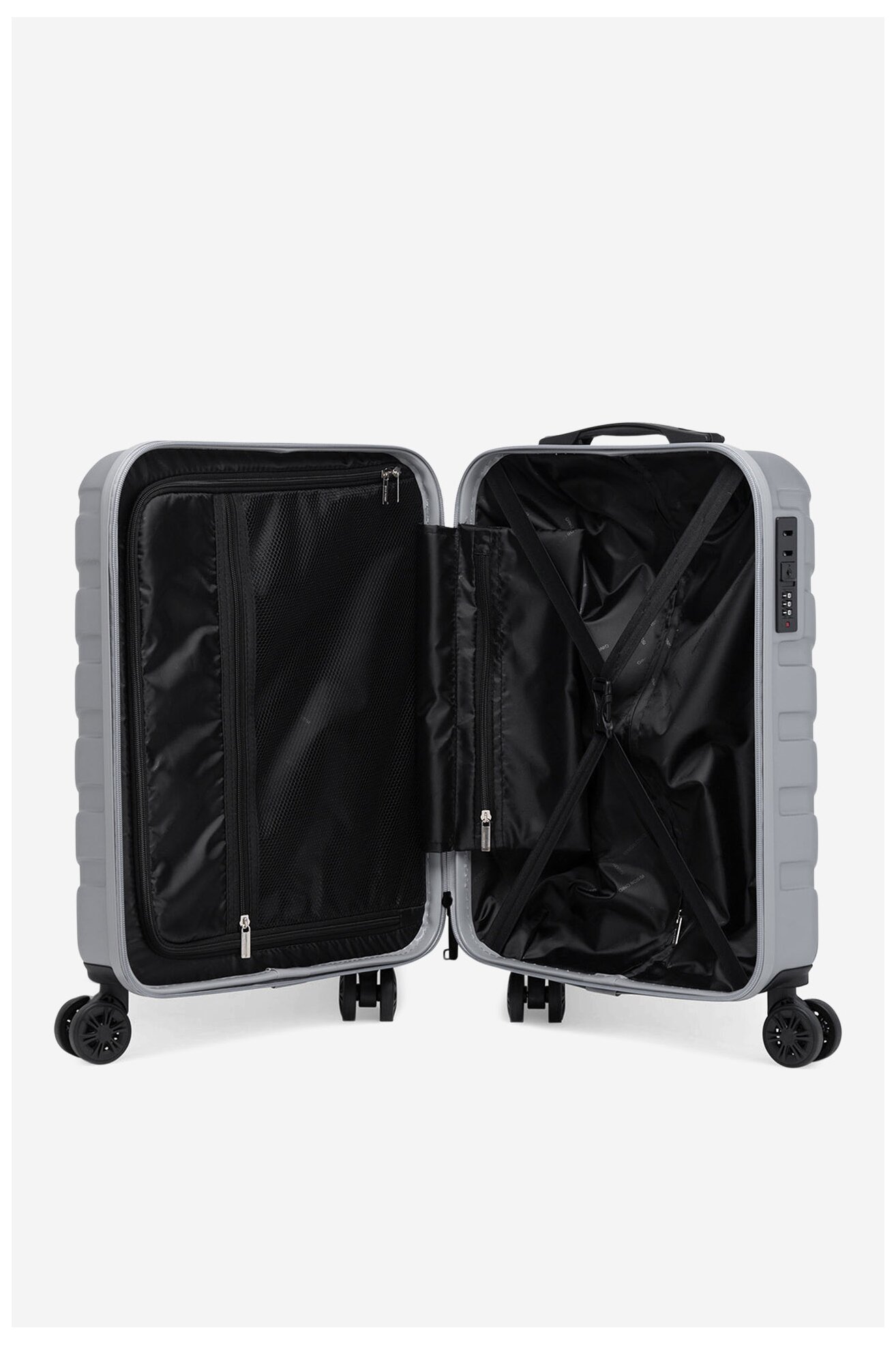 Walizka Gino Rossi CEO-GIN-S-003-05-SILVER2 Srebrny