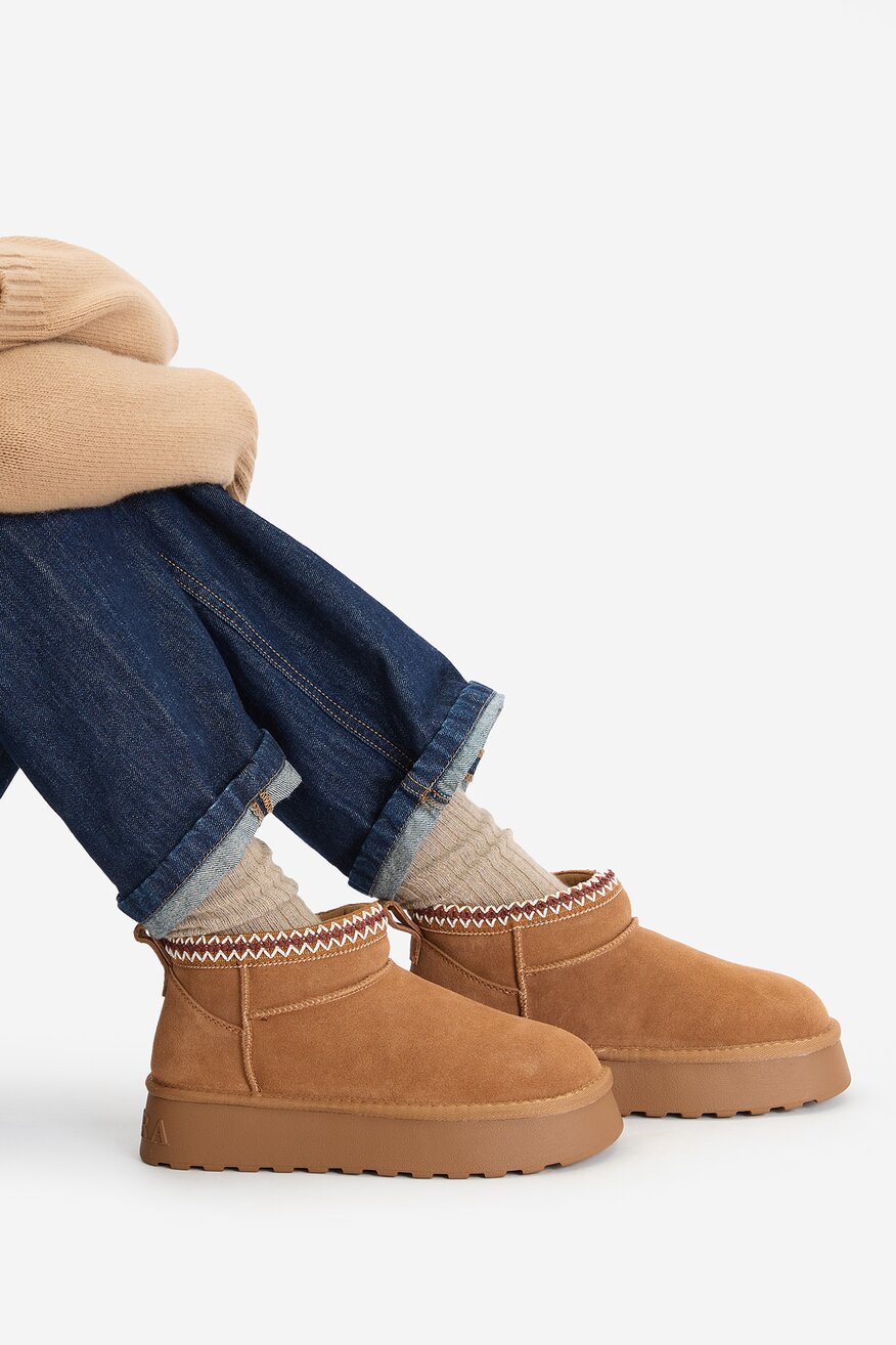 Badura - Śniegowce zamszowe - 5906751380956