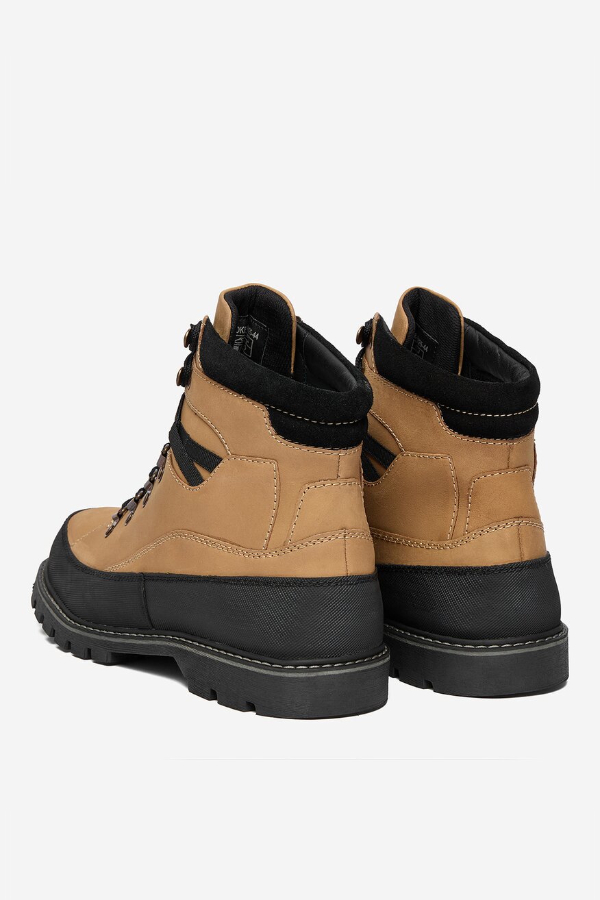 Lasocki - Skórzane trzewiki sznurowane - 5906751486542