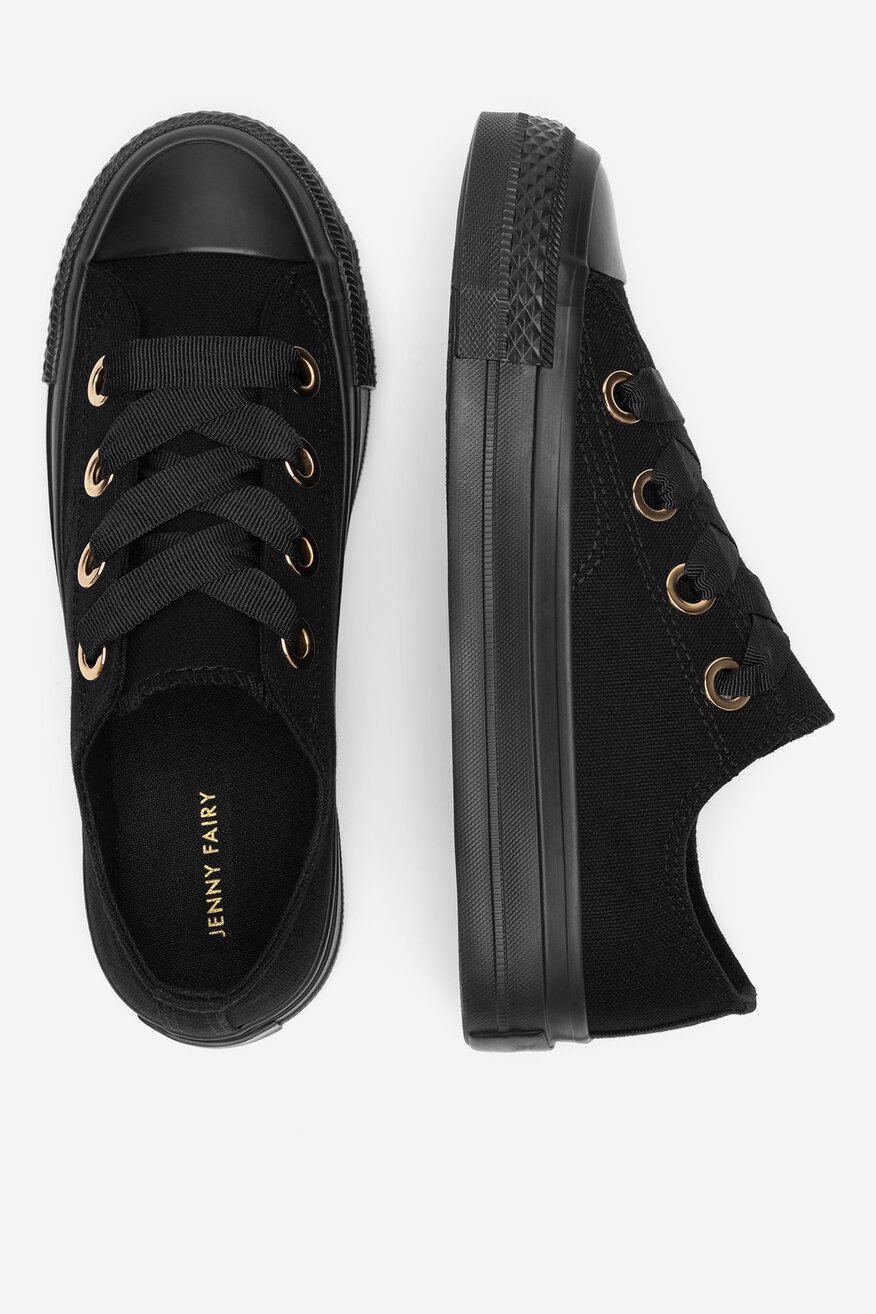 
                Vászoncipő Jenny Fairy FEKETE - 5905588793724