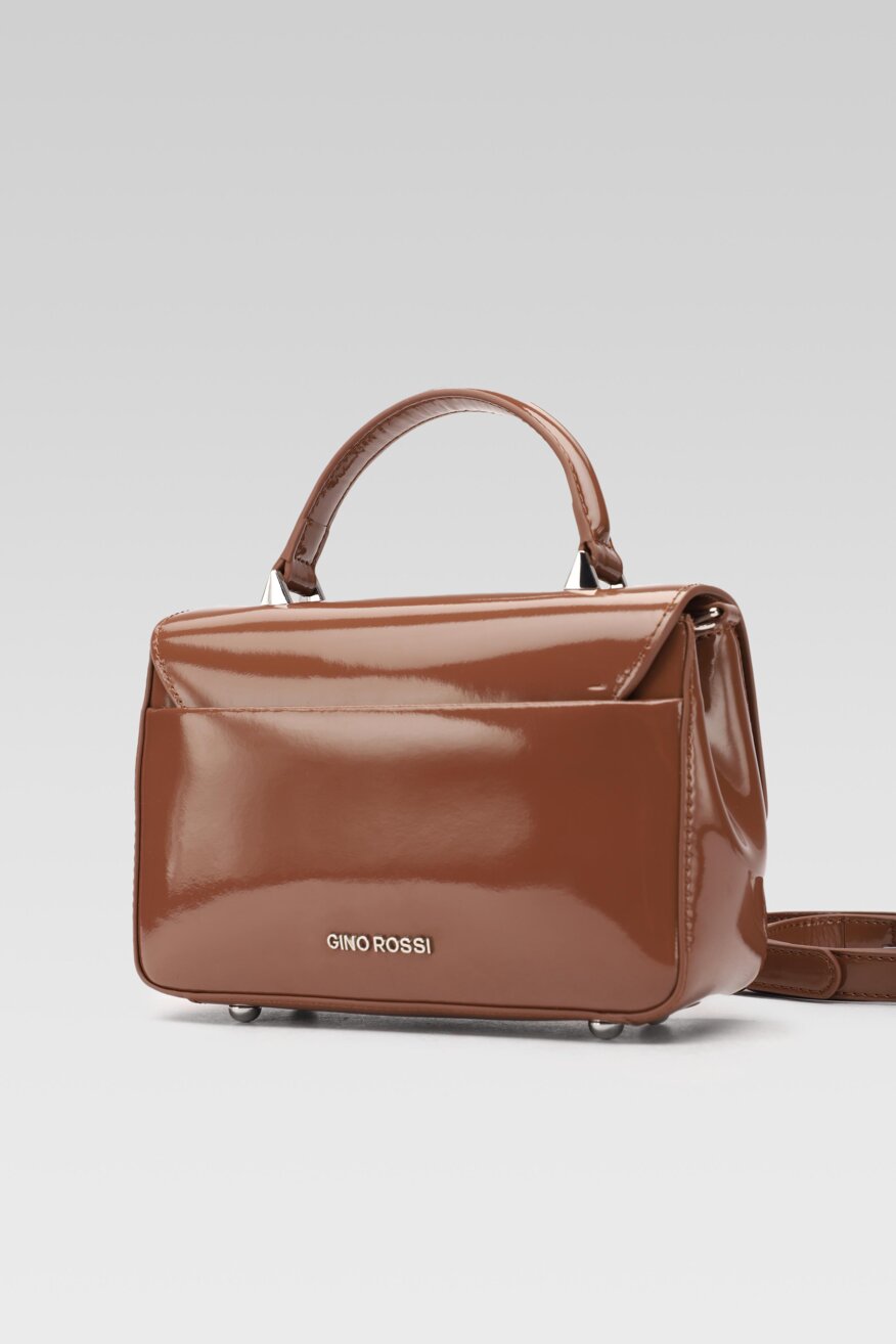 
                Gino Rossi - Torebka skórzana brązowa - 5903698361345