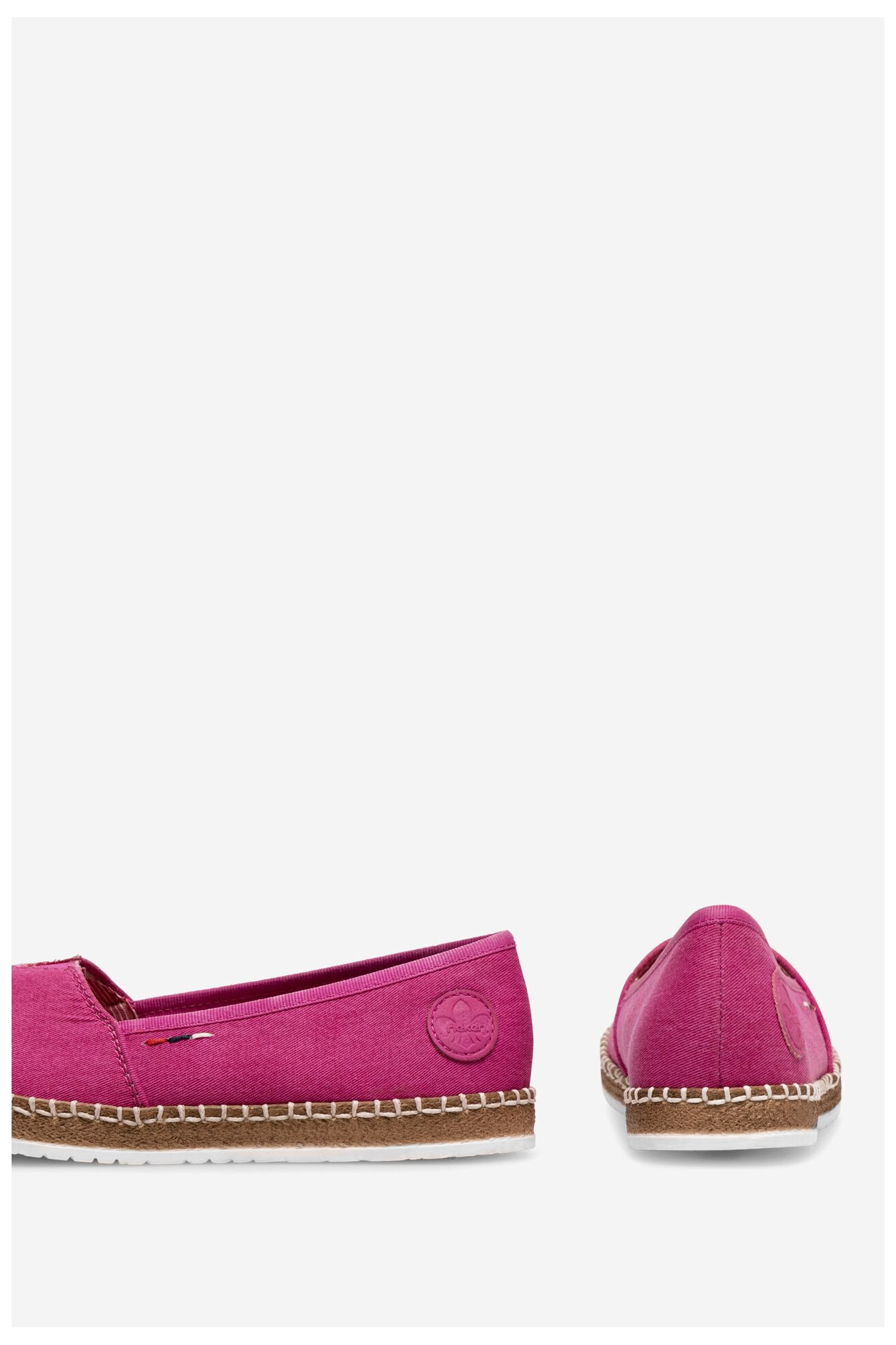 Espadryle Rieker M2278-31 Różowy ciemny