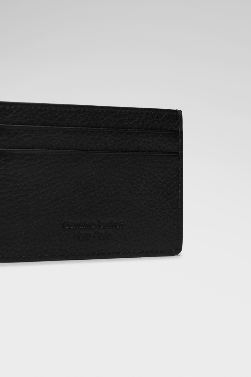 
                Gino Rossi - Etui na karty kredytowe skórzane czarne - 5903698571966