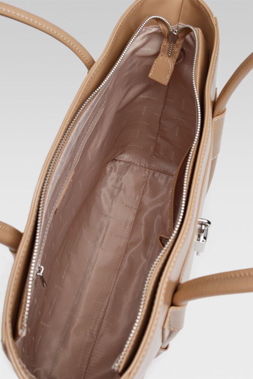 Badura - Torebka duża skórzana shopper - 5904248533267