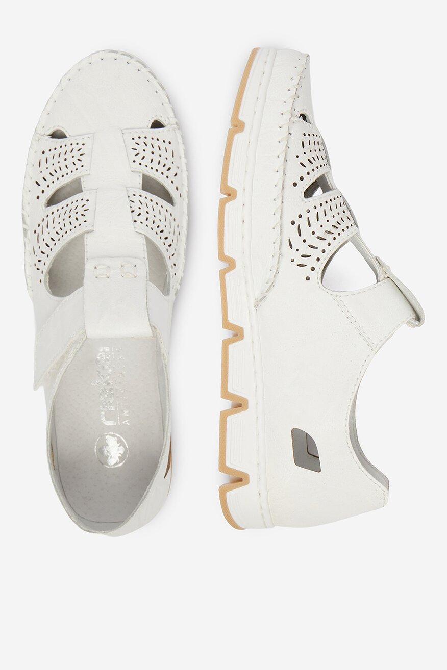 
                Половинки обувки Rieker БЯЛ - 5906751832356