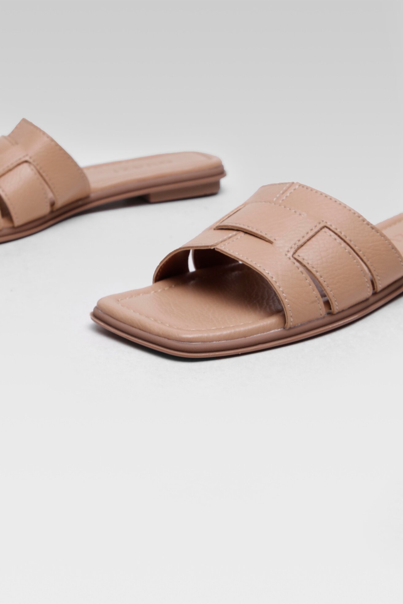 Klapki Quazi WS5687-10 Beżowy