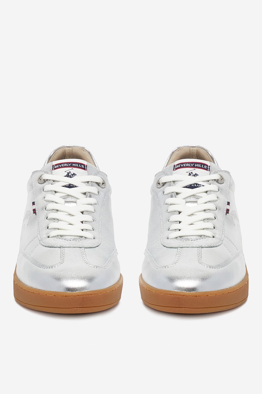 Sneakerși Beverly Hills Polo Club ARGINTIU - 5906751163962