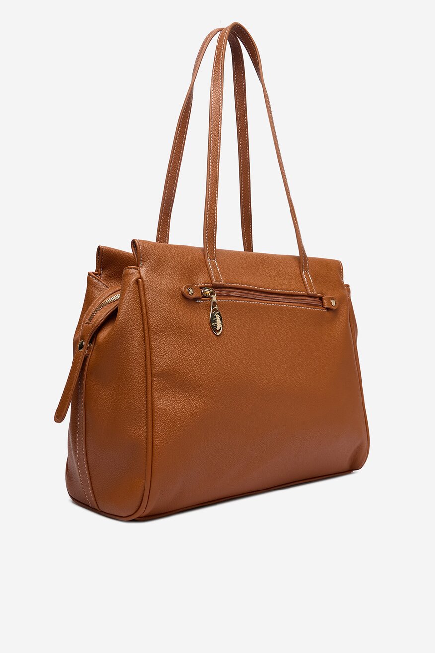 Дамска чанта Beverly Hills Polo Club КАМЕЛ - 5906751599426