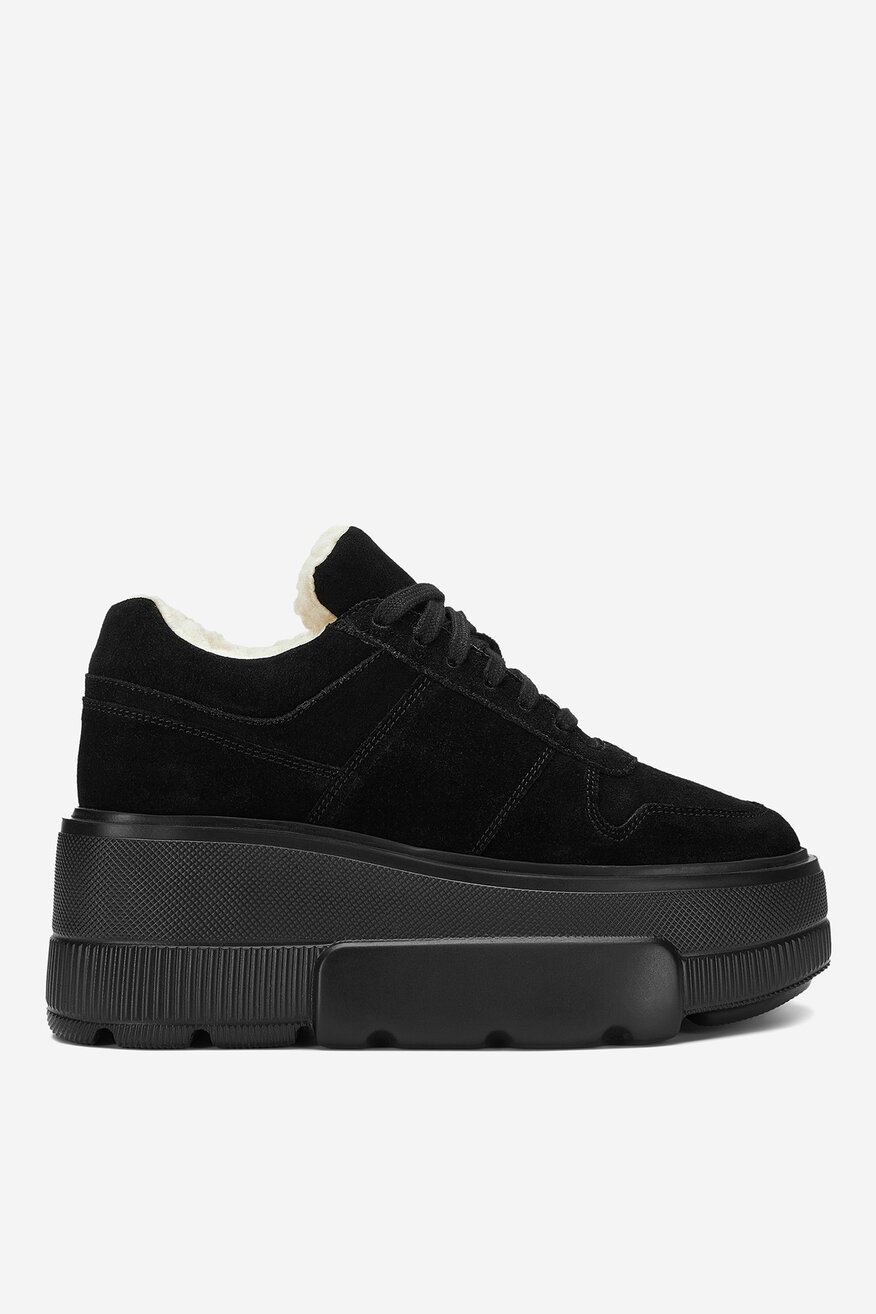 Badura - Sneakersy zamszowe ocieplane - 5905588966685