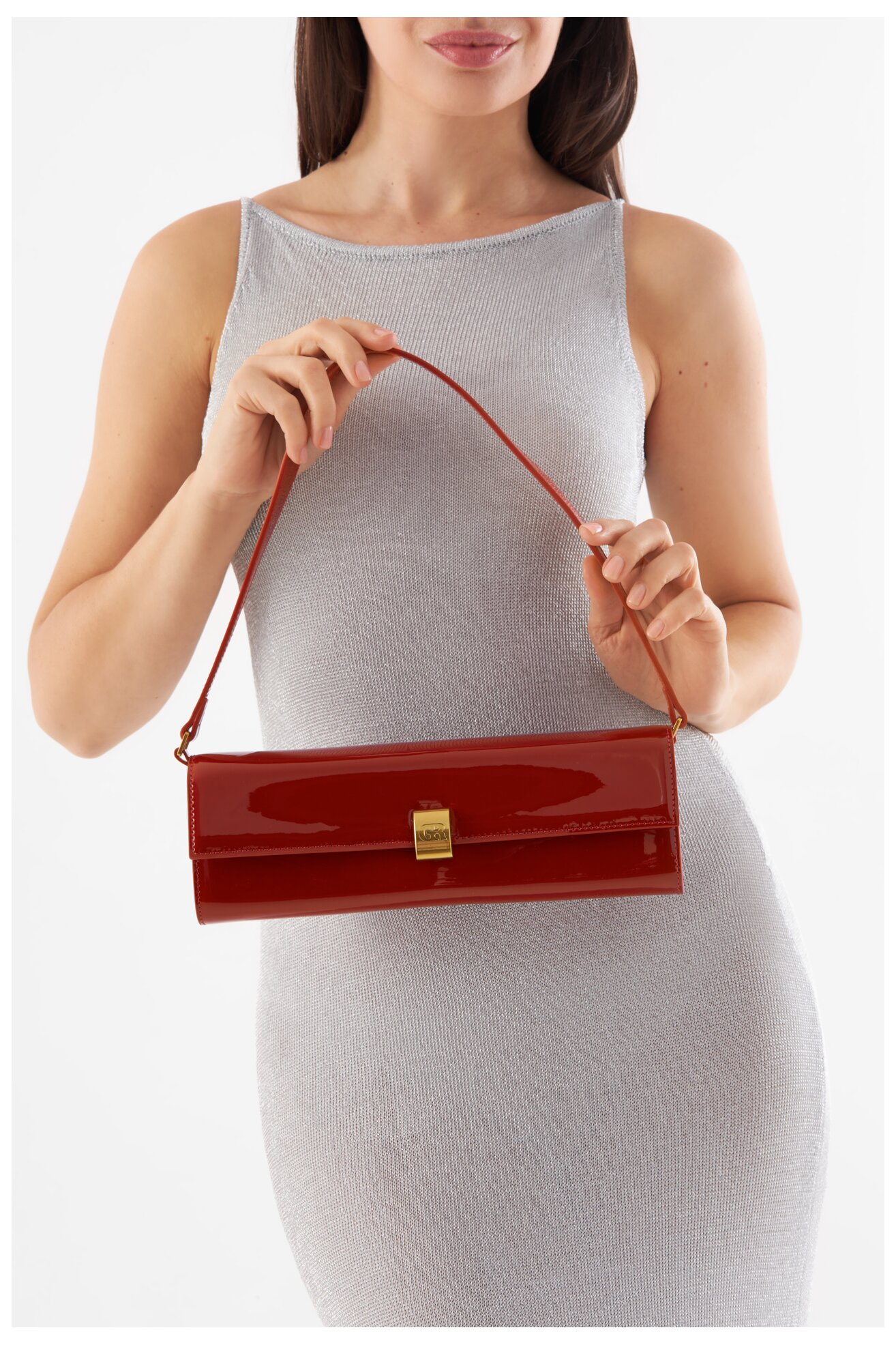 Torebka Gino Rossi NEL-CS7386 Czerwony ciemny