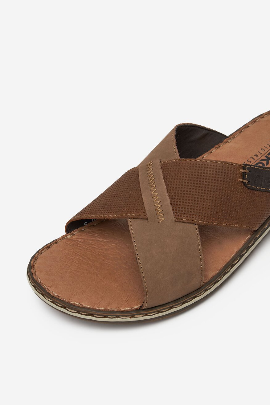 
                Rieker - Klapki skórzane - 5906751768075