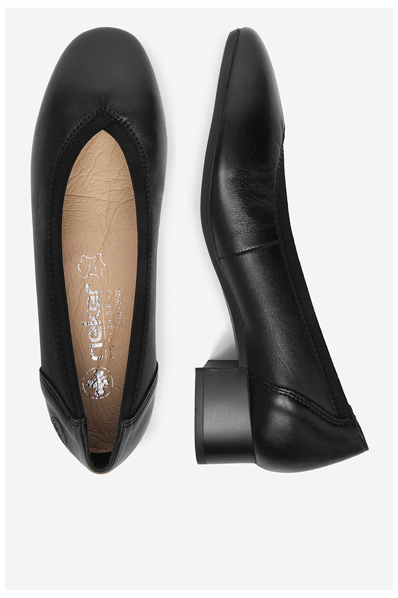 Czółenka Rieker CEO-43452-00 Czarny