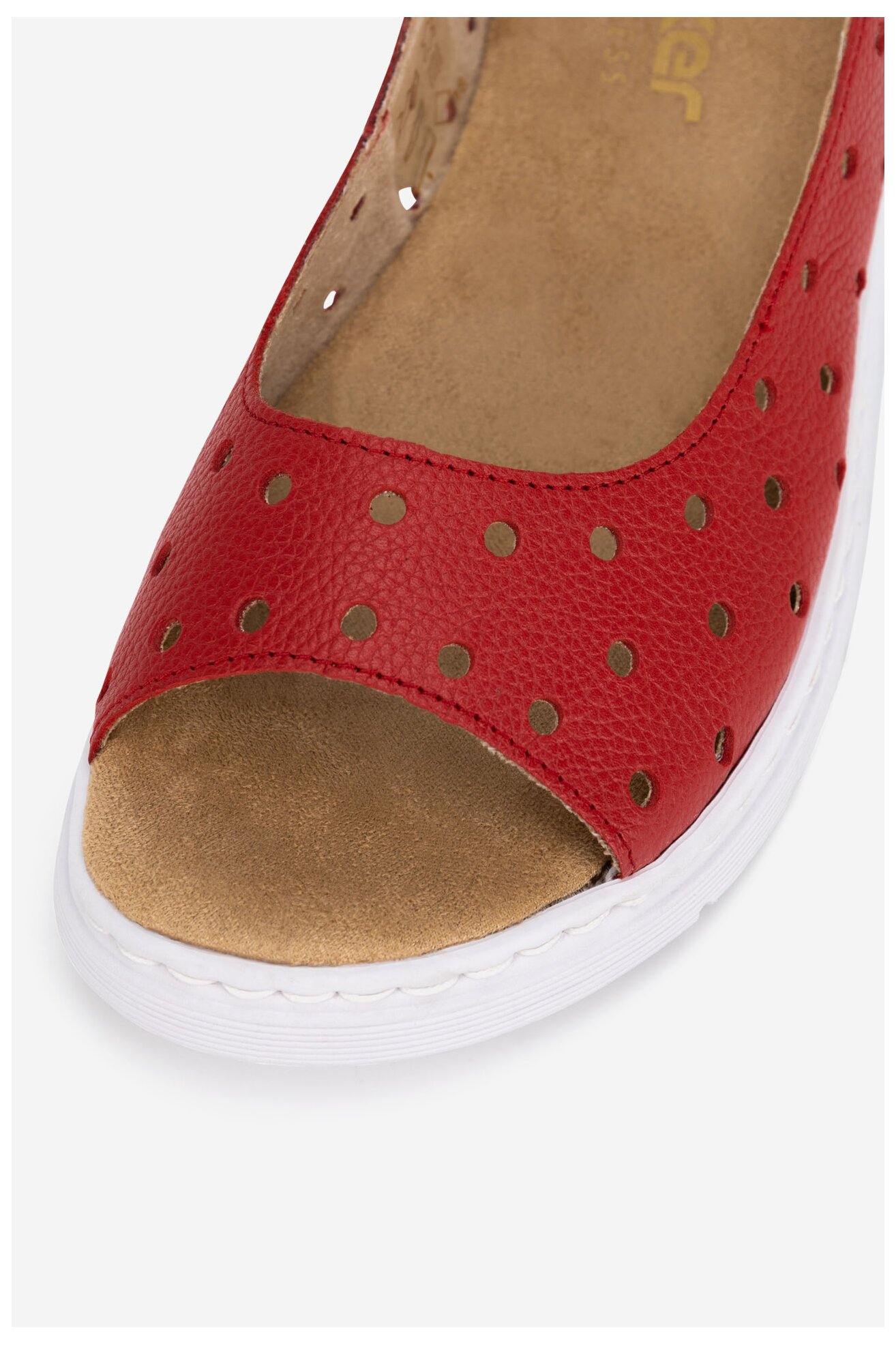 Sandały Rieker V9162-33 Czerwony