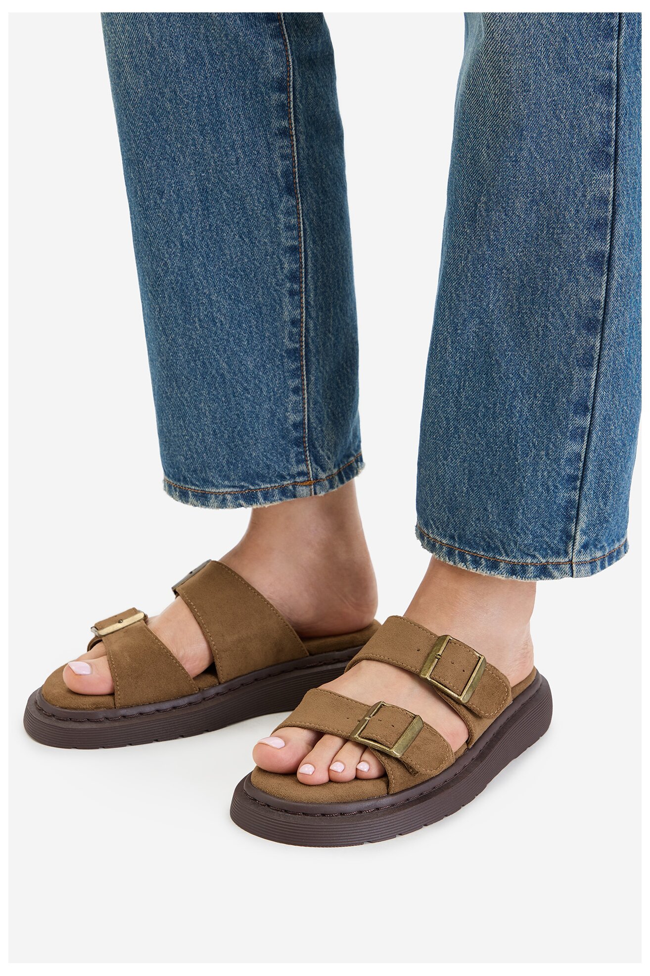 Klapki DeeZee CEO-HY7010-1 Beżowy ciemny