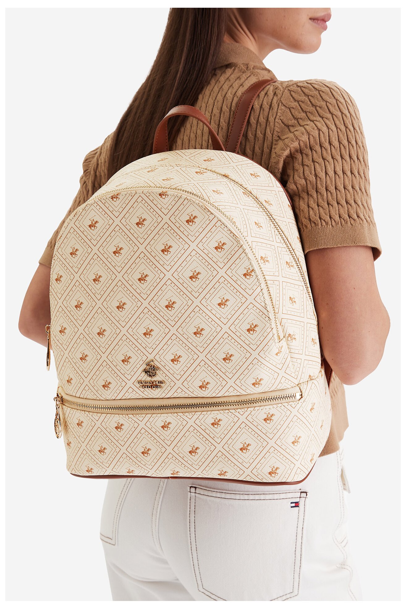 Hátizsák Beverly Hills Polo Club CEO-BHPC-S-002-07 BÉZS