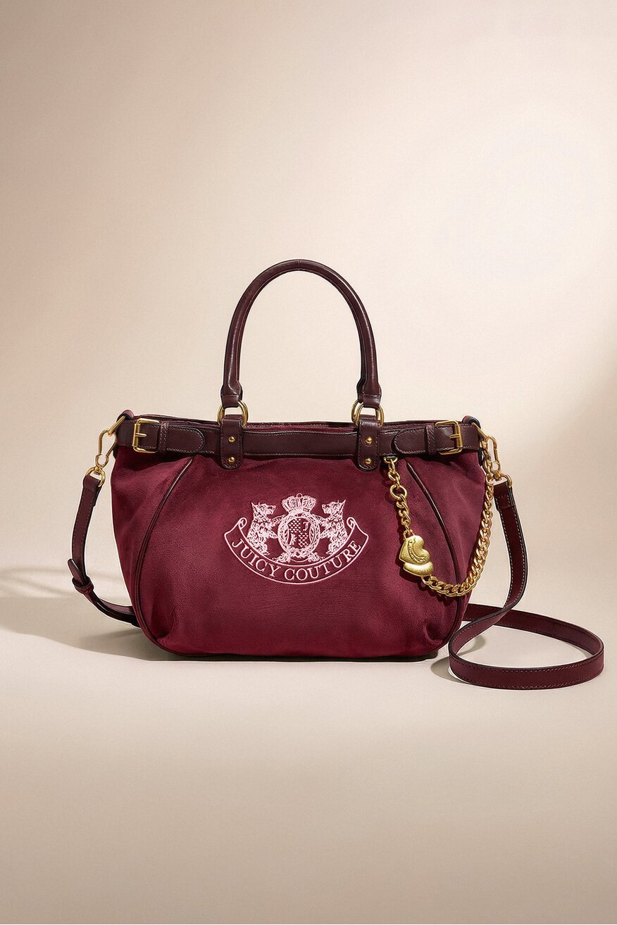 
                Kézitáska Juicy Couture BORDÓ - 5906751323472