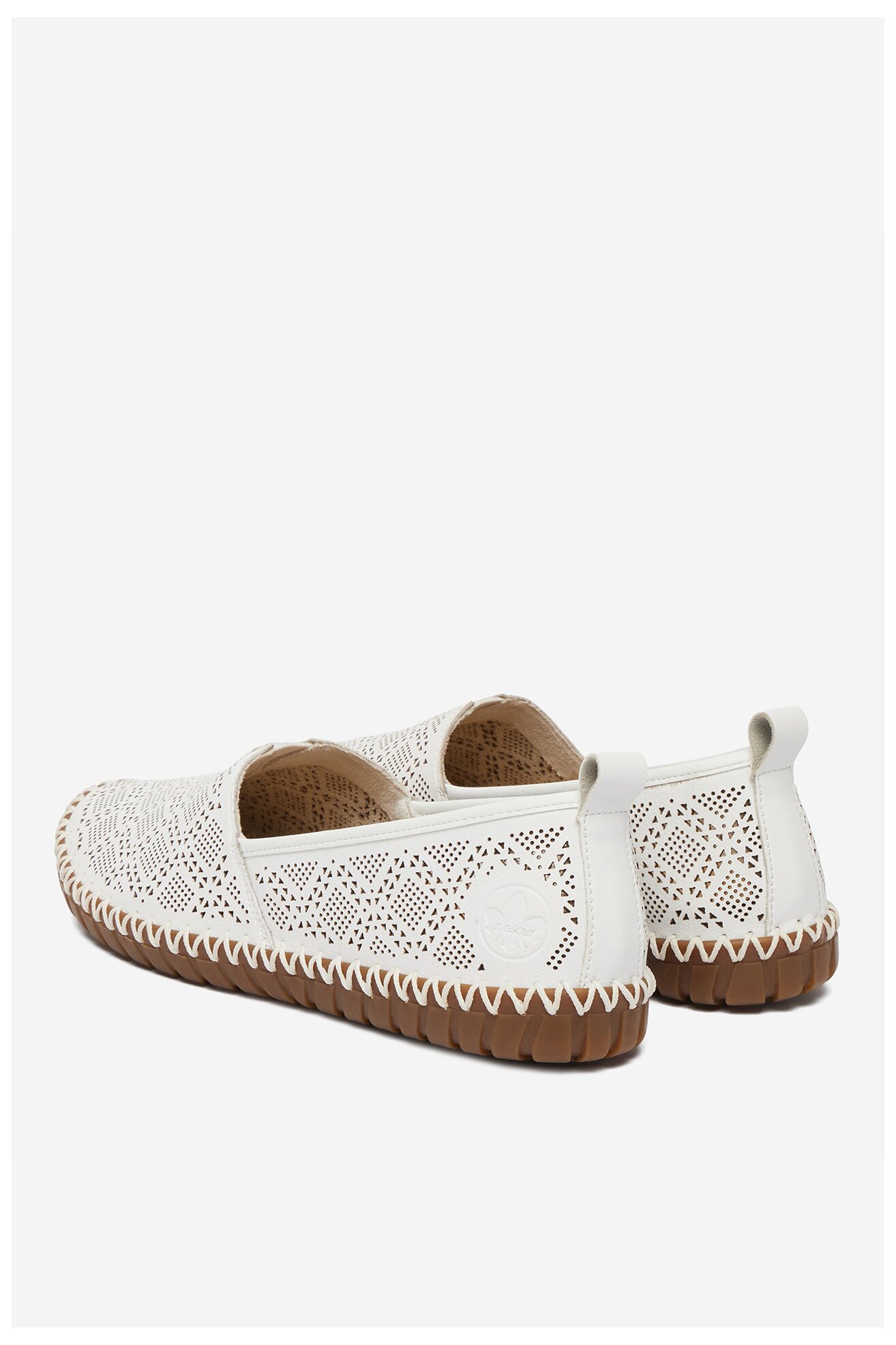 Półbuty Rieker CEO-M2851-80 Biały