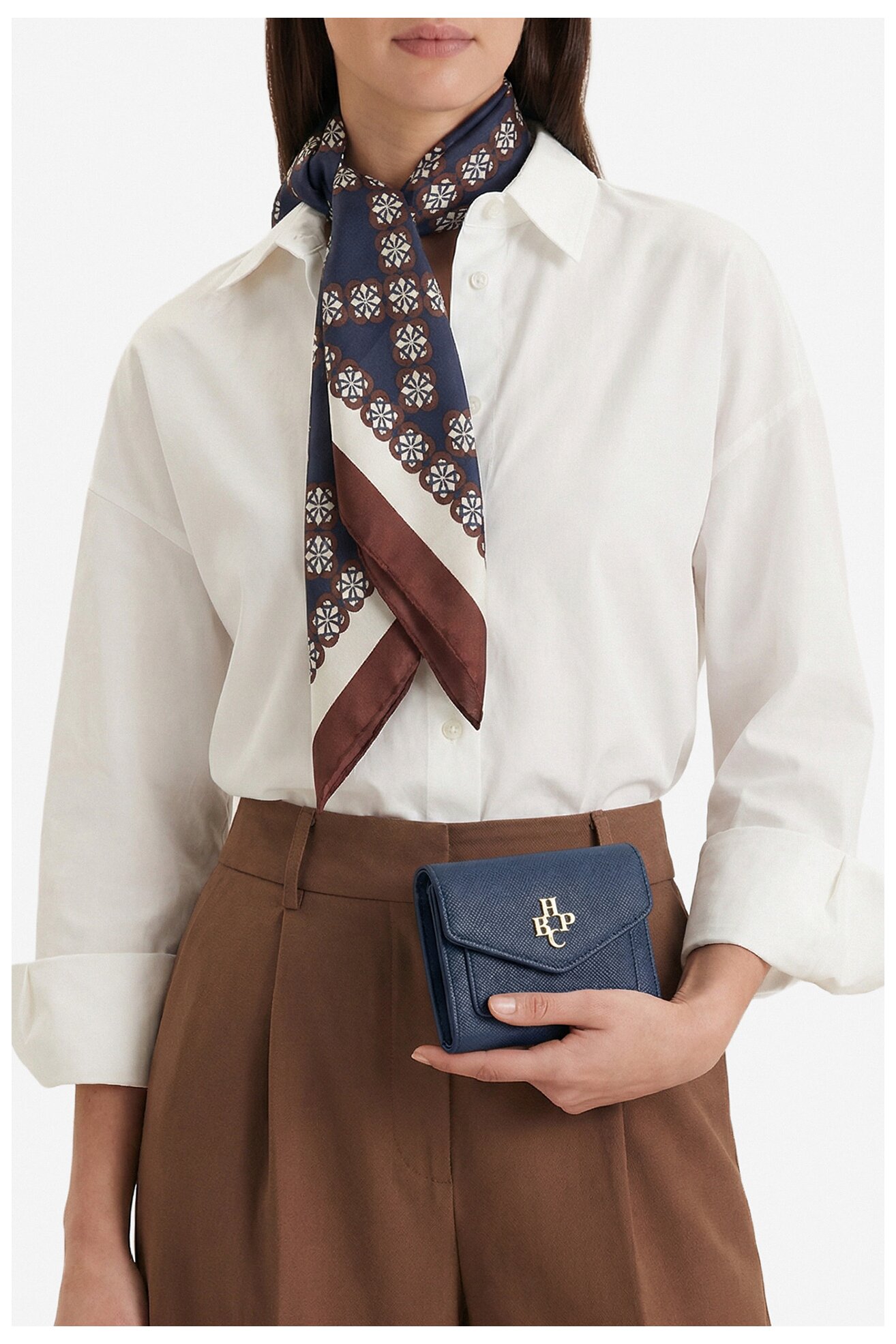 Portfel Beverly Hills Polo Club CWBEO-BHPC-W1-003-SS26 Granatowy