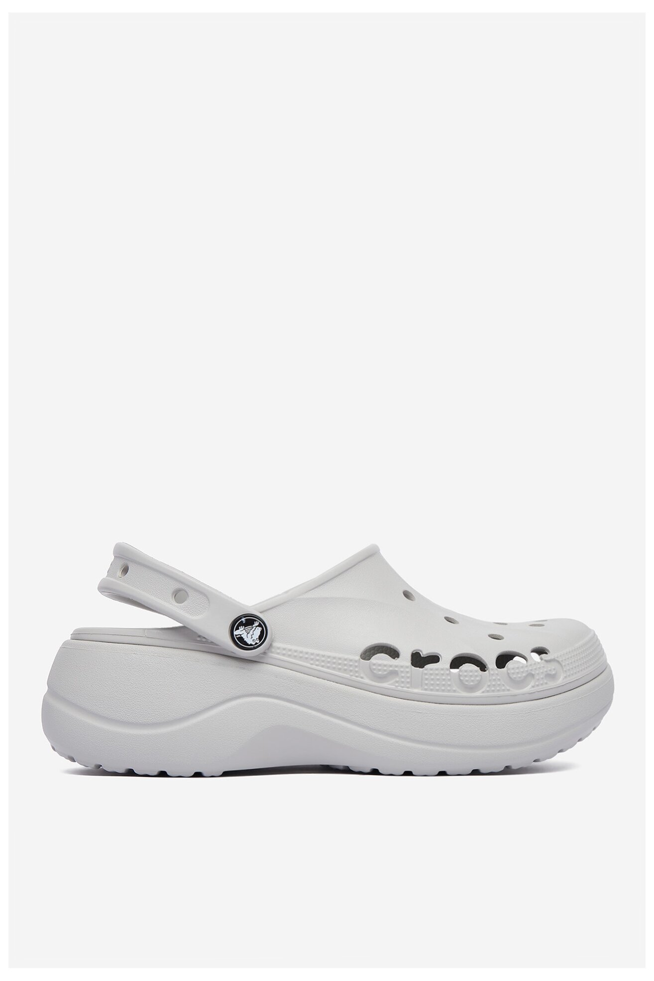 Klapki basenowe Crocs C-BAYA PLATFORM CLOG 208186-101 Szary