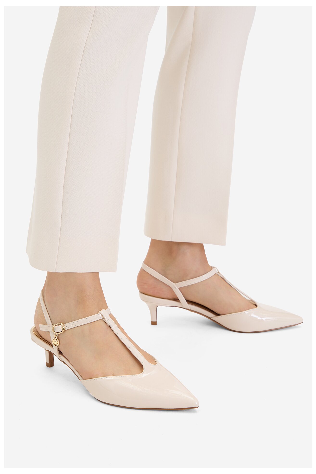 Елегантни обувки NINE WEST CEO-CD25-123-1 СЛОНОВА КОСТ