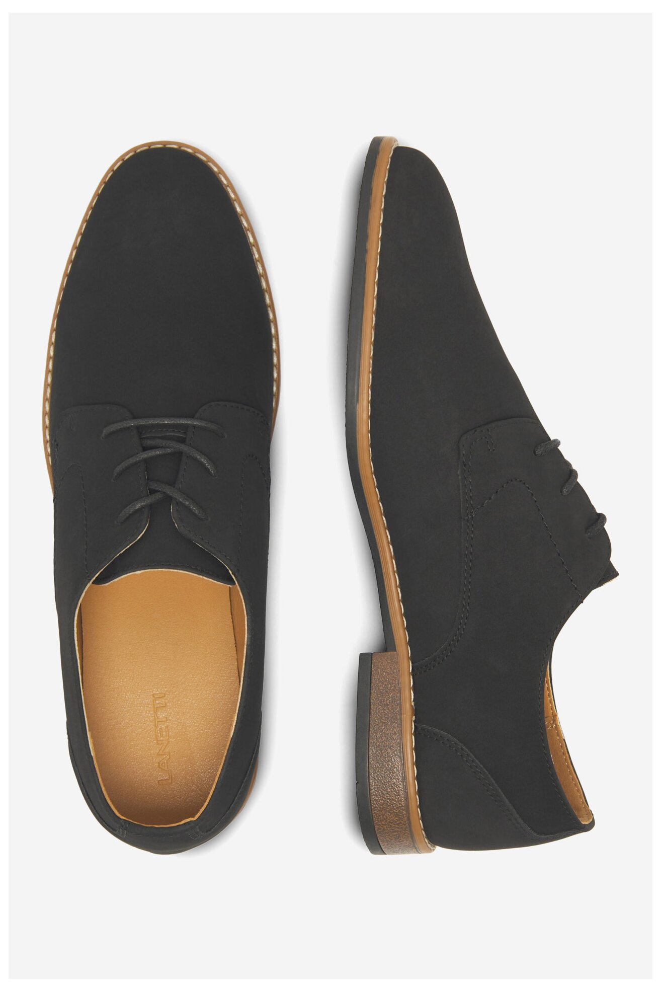 Półbuty Lanetti MYL8428-9 Czarny