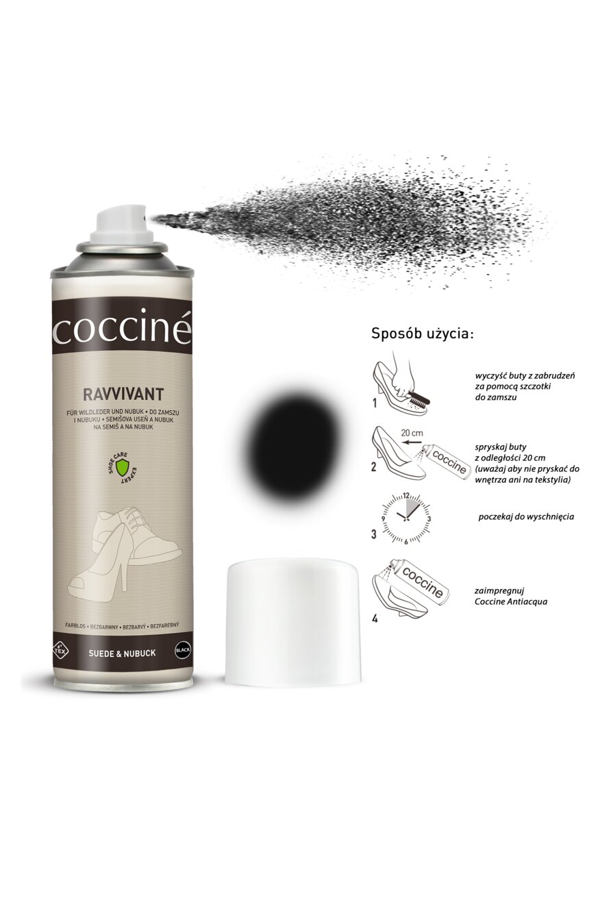 Coccine - Renowator do weluru czarny - 5907546517748