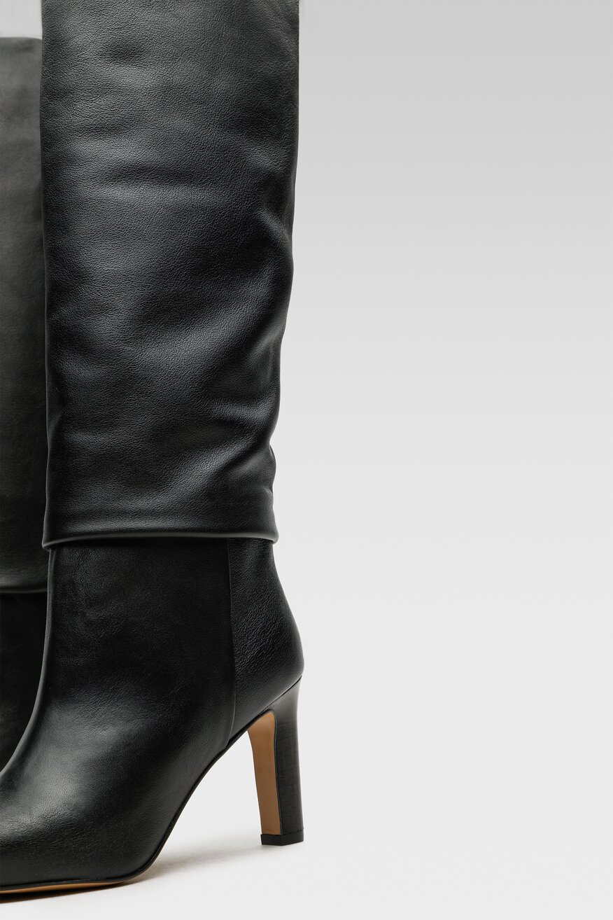 Gino Rossi - Skórzane kozaki czarne - 5904248053437