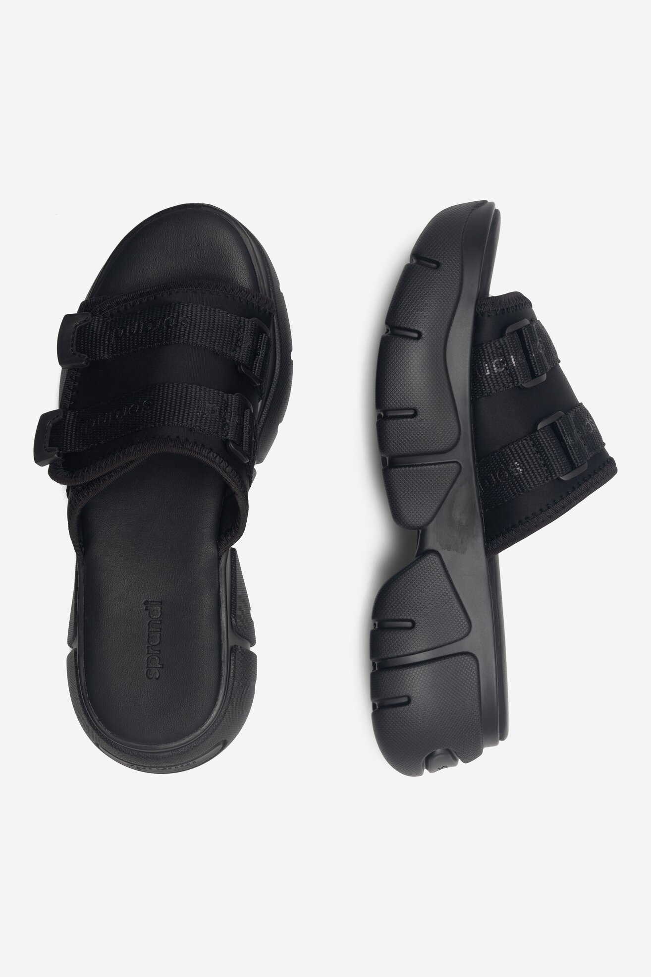 Klapki Sprandi WS877-02 Czarny