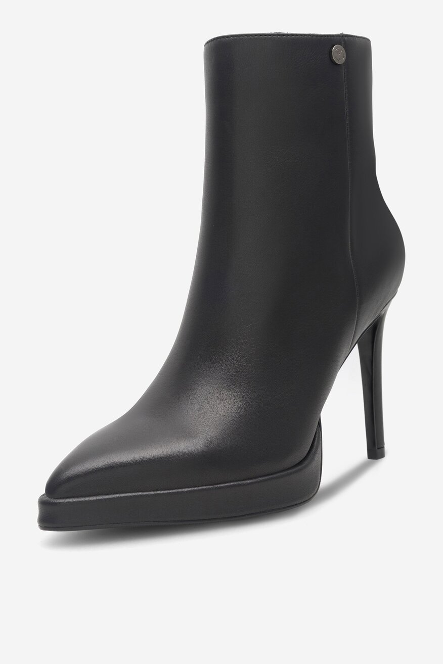 EVA MINGE - Botki skórzane na szpilce - 5905588091608