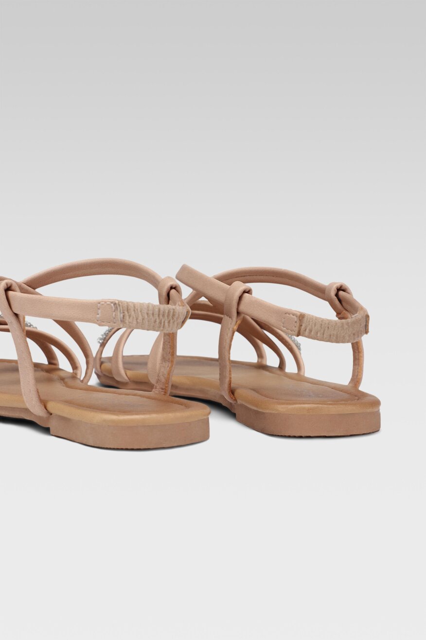 Bassano - Sandały z aplikacją różowe - 5903698650340