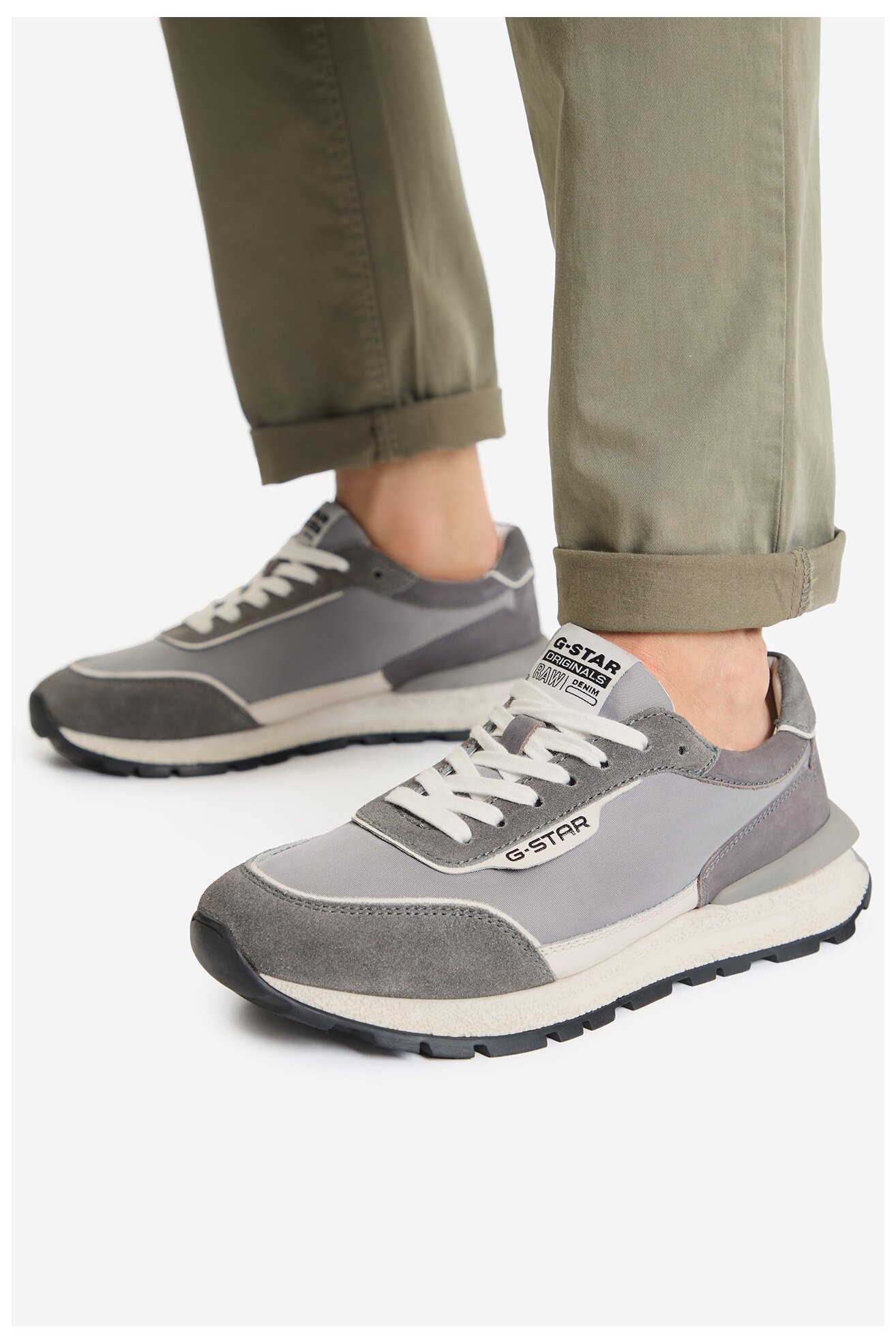Sneakers G-STAR RAW EO-KIOTOII-01 MI08 Szary jasny