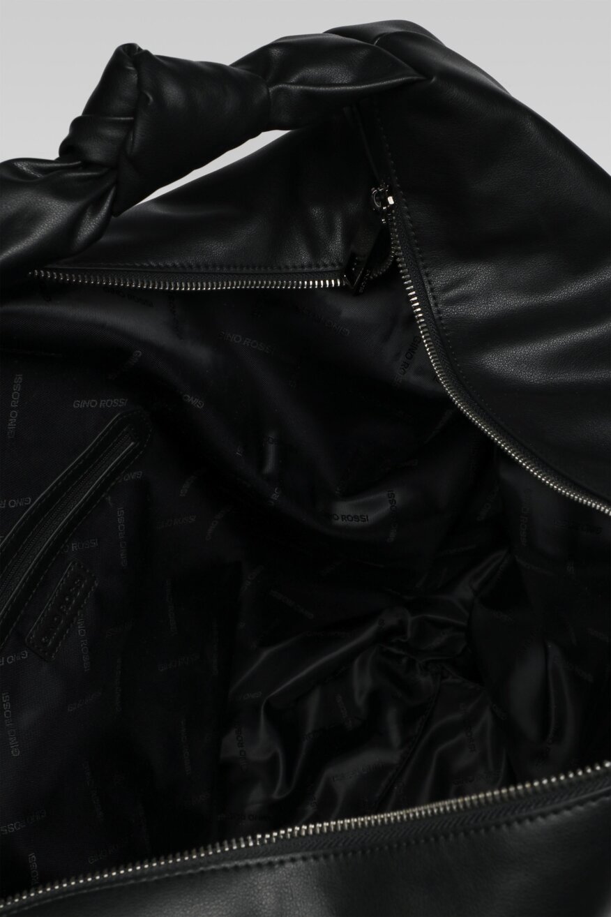 
                Gino Rossi - Torebka skórzana czarna - 5903698659893