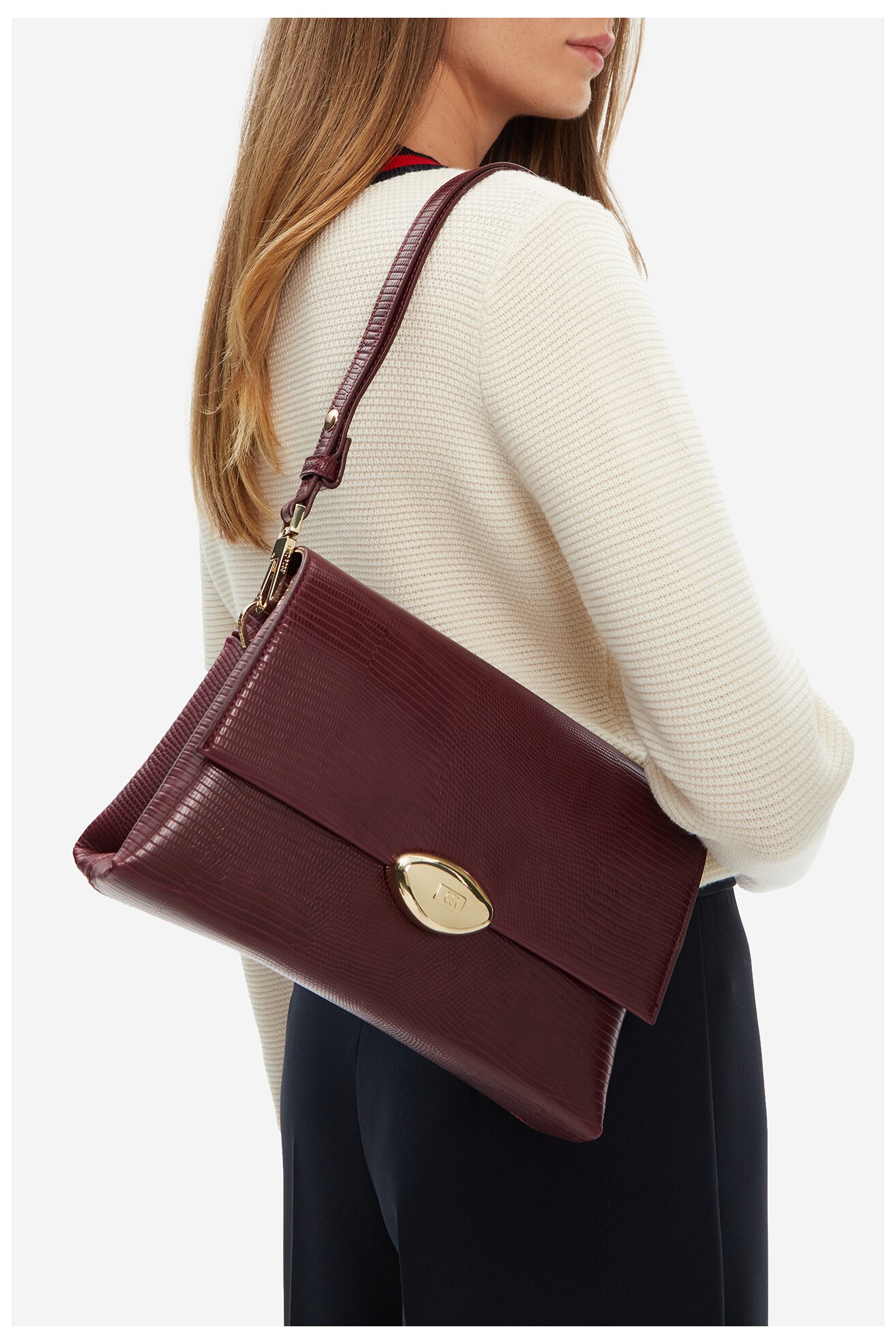 Torebka Gino Rossi CEO-LAILA-KQ034 Bordowy