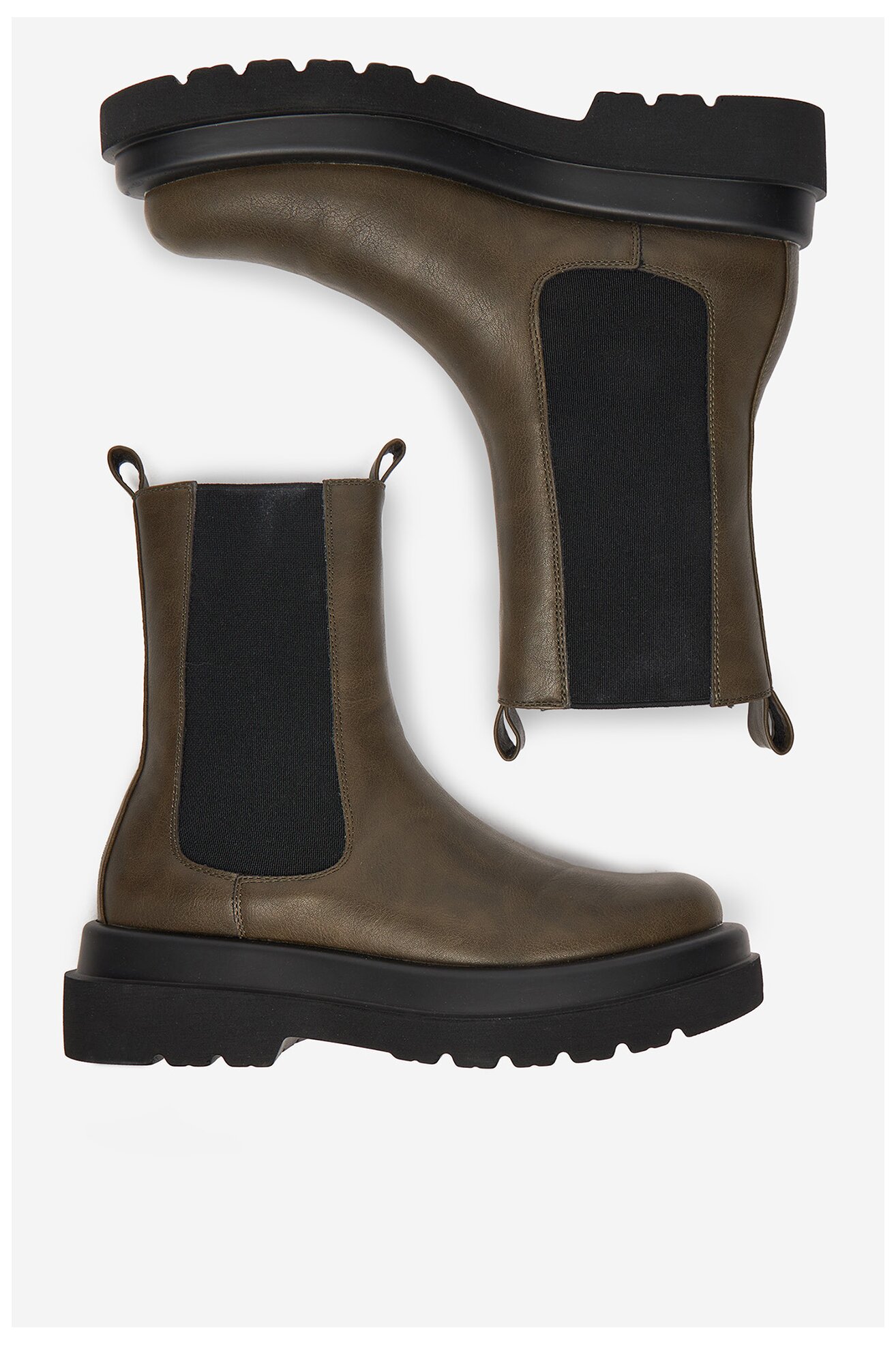 Bokacsizma DeeZee 7223-1-OLIVE OLAJZÖLD