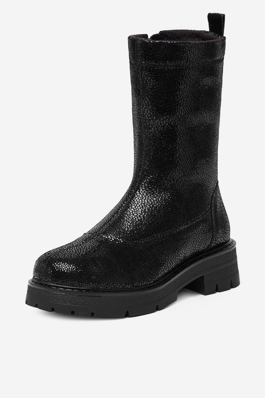 
                Badura - Kozaki skórzane ocieplane - 5906751271841