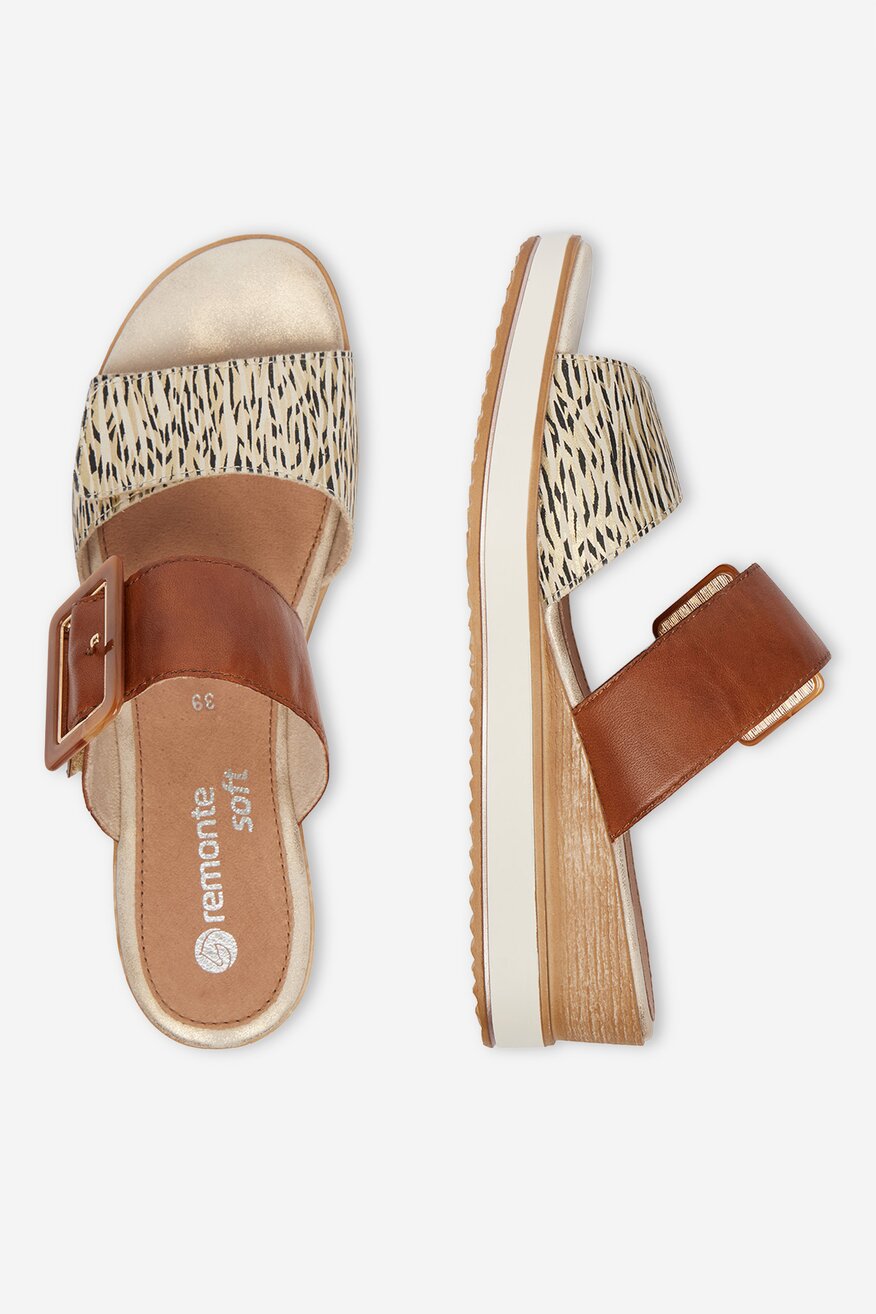 Remonte - Klapki skórzane - 5906751744901